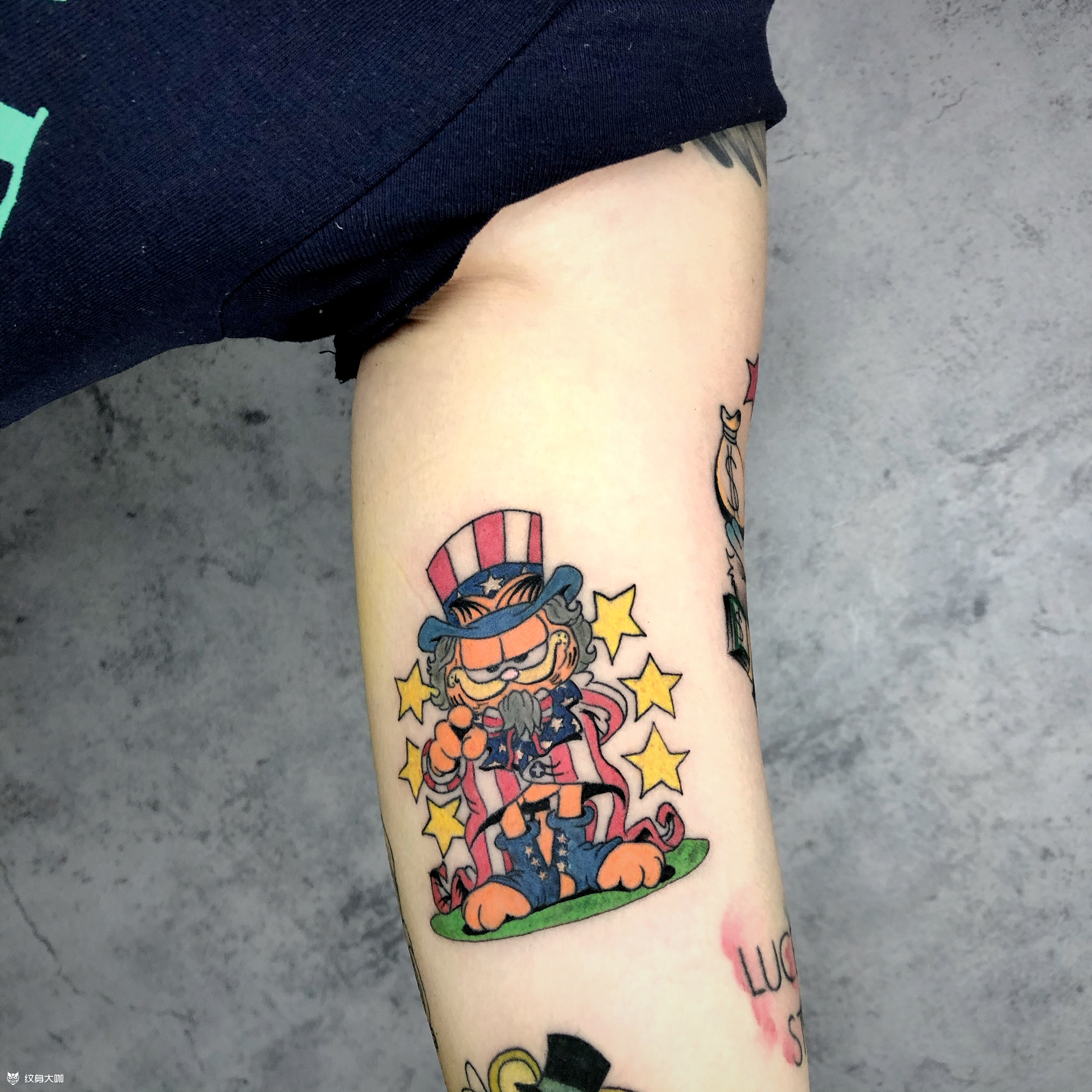 卡通花臂_纹身图案手稿图片_墨龙堂的纹身作品集