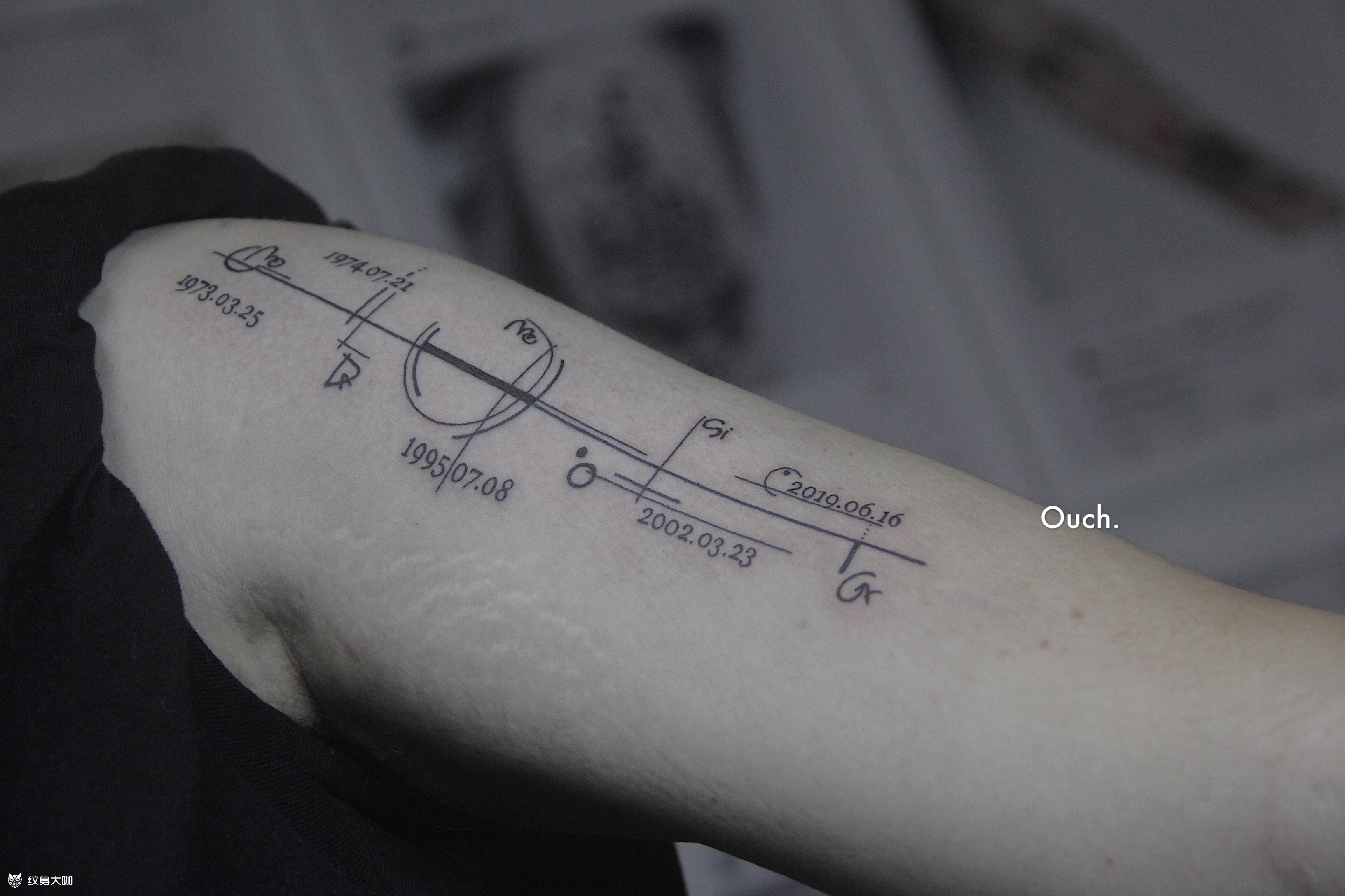 时间轴_纹身图案手稿图片_ouch.的纹身作品集