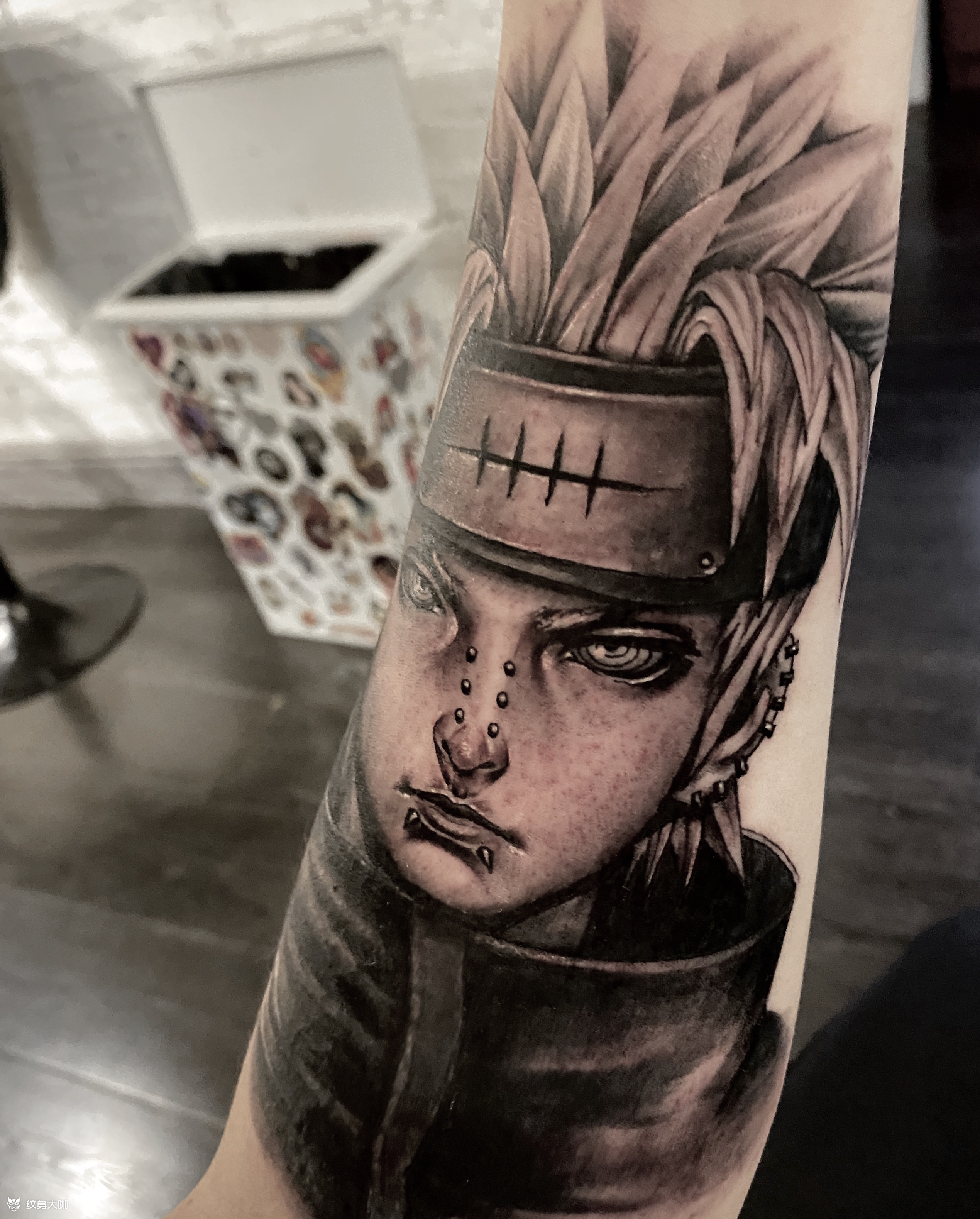 火影忍者佩恩_纹身图案手稿图片_兰州叶暴躁的纹身作品集