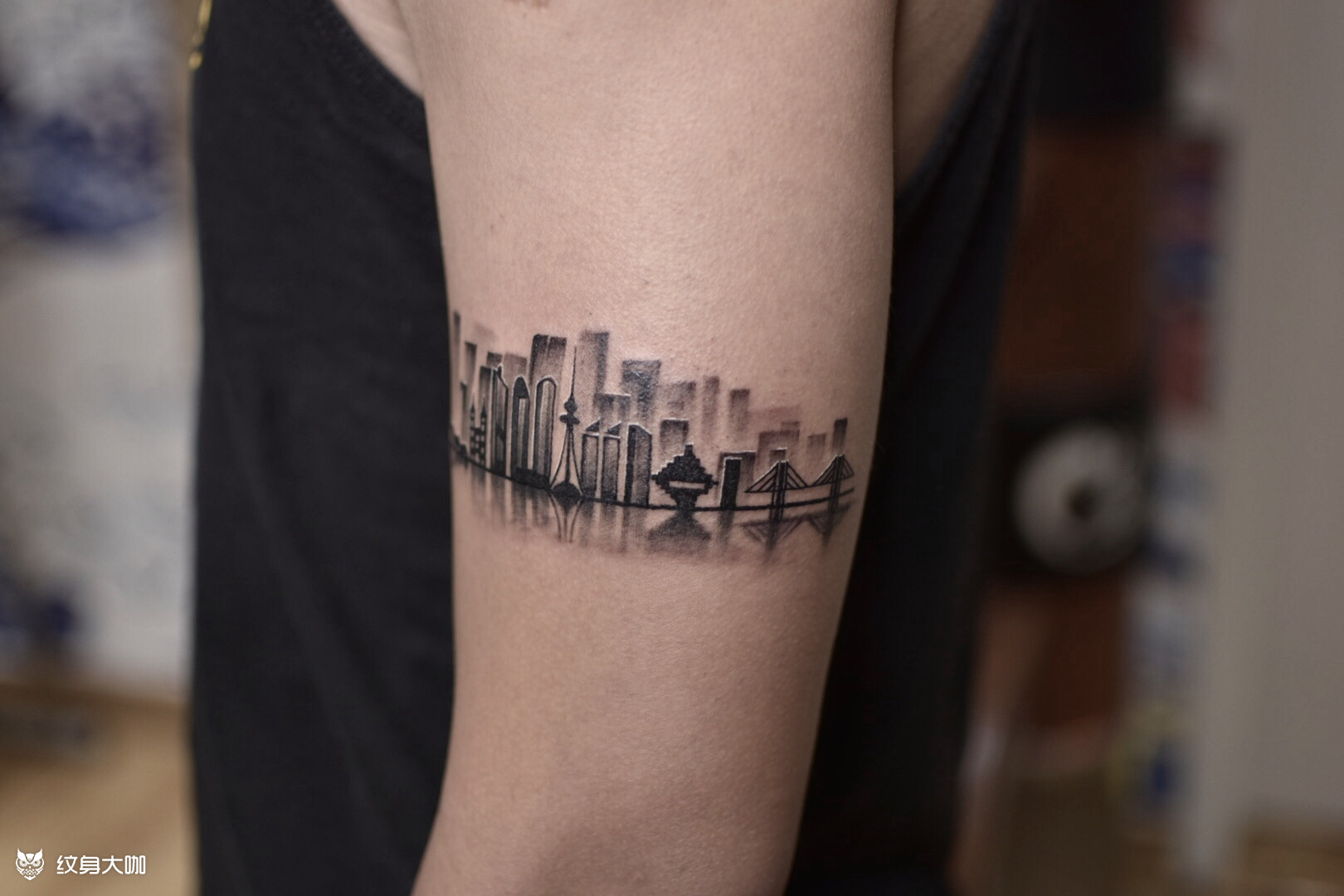 城市迷途_纹身图案手稿图片_张小龙的纹身作品集