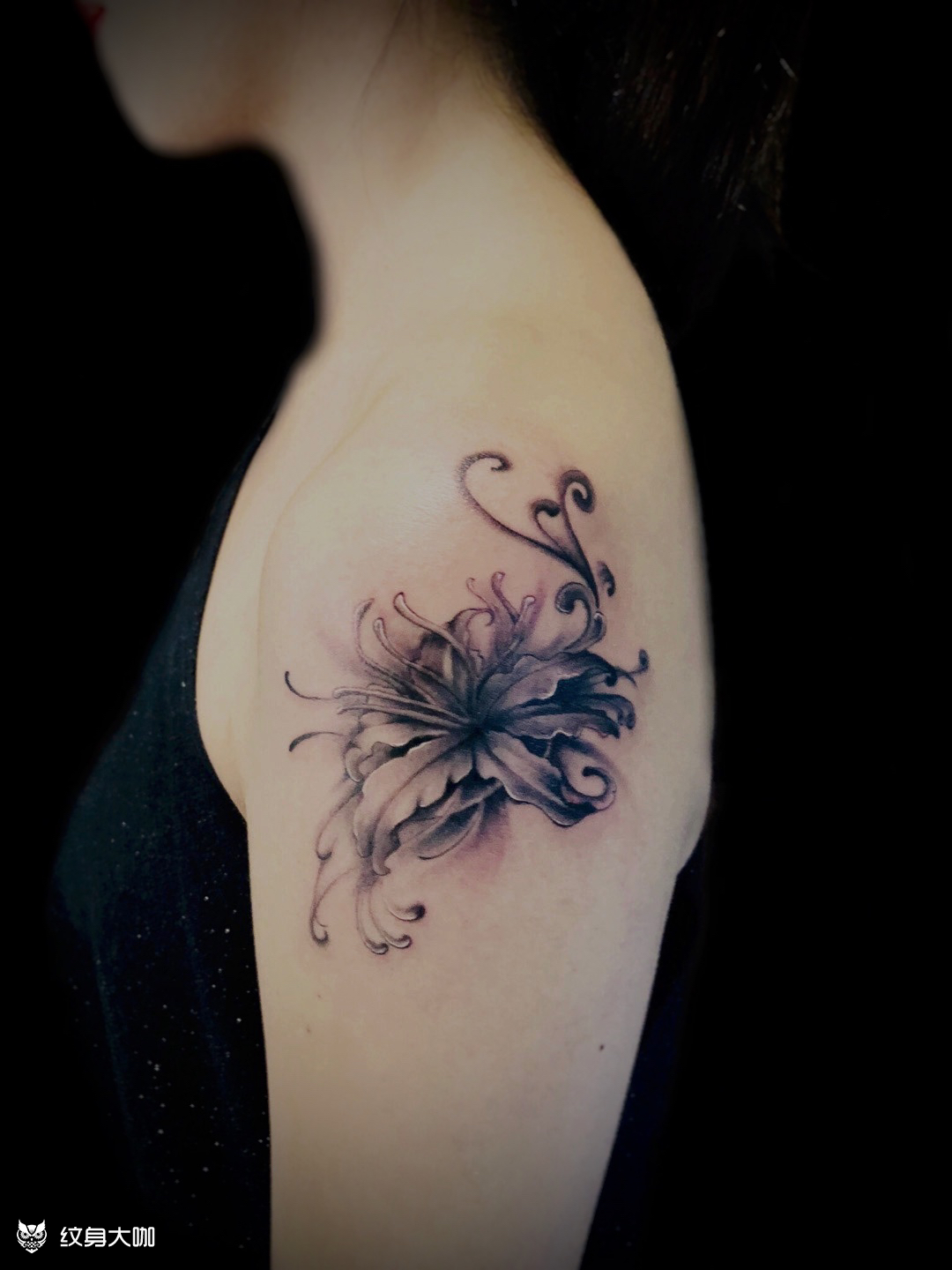 曼珠沙华/彼岸花_纹身图案手稿图片_原野的纹身作品集