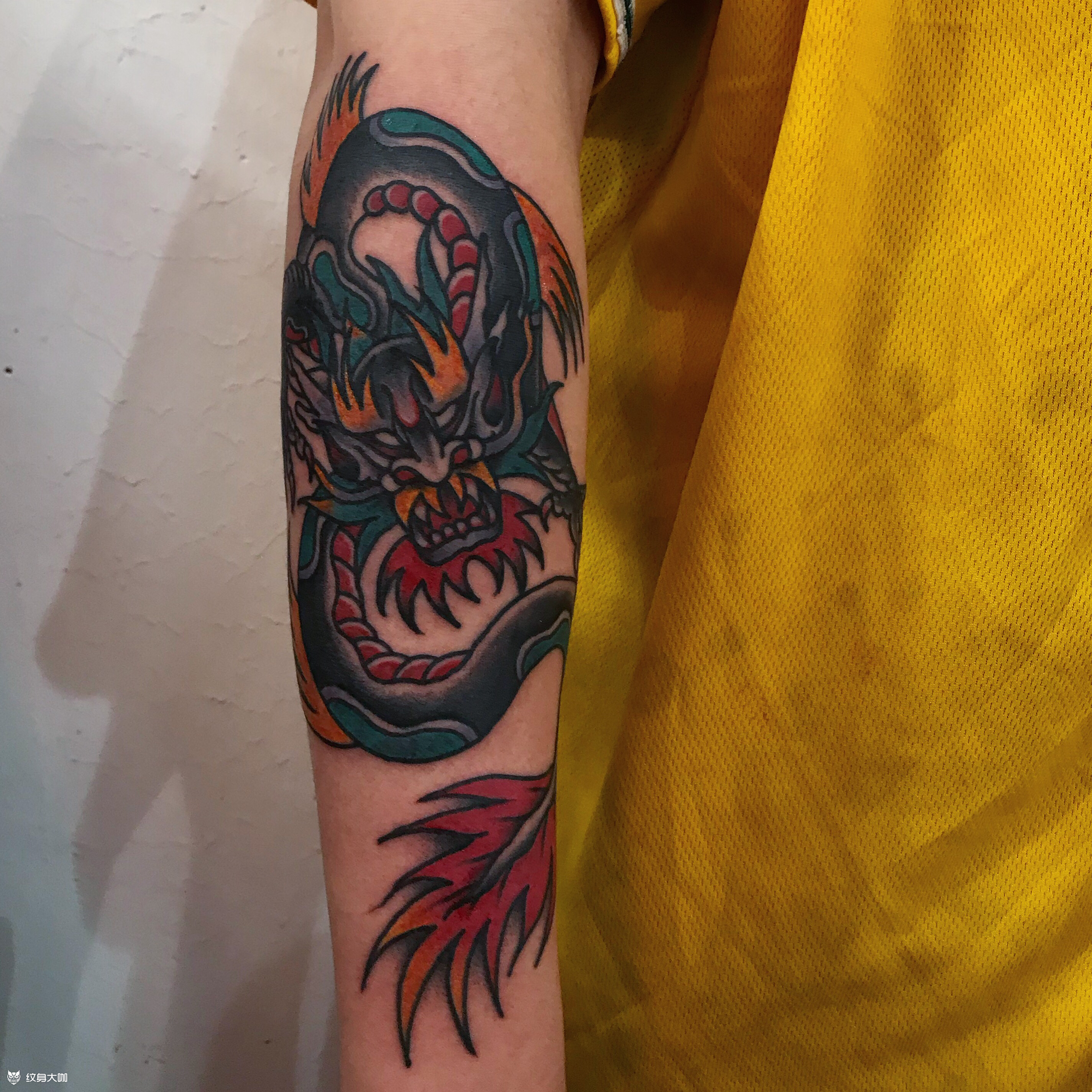 大龙龙_纹身图案手稿图片_afong的纹身作品集
