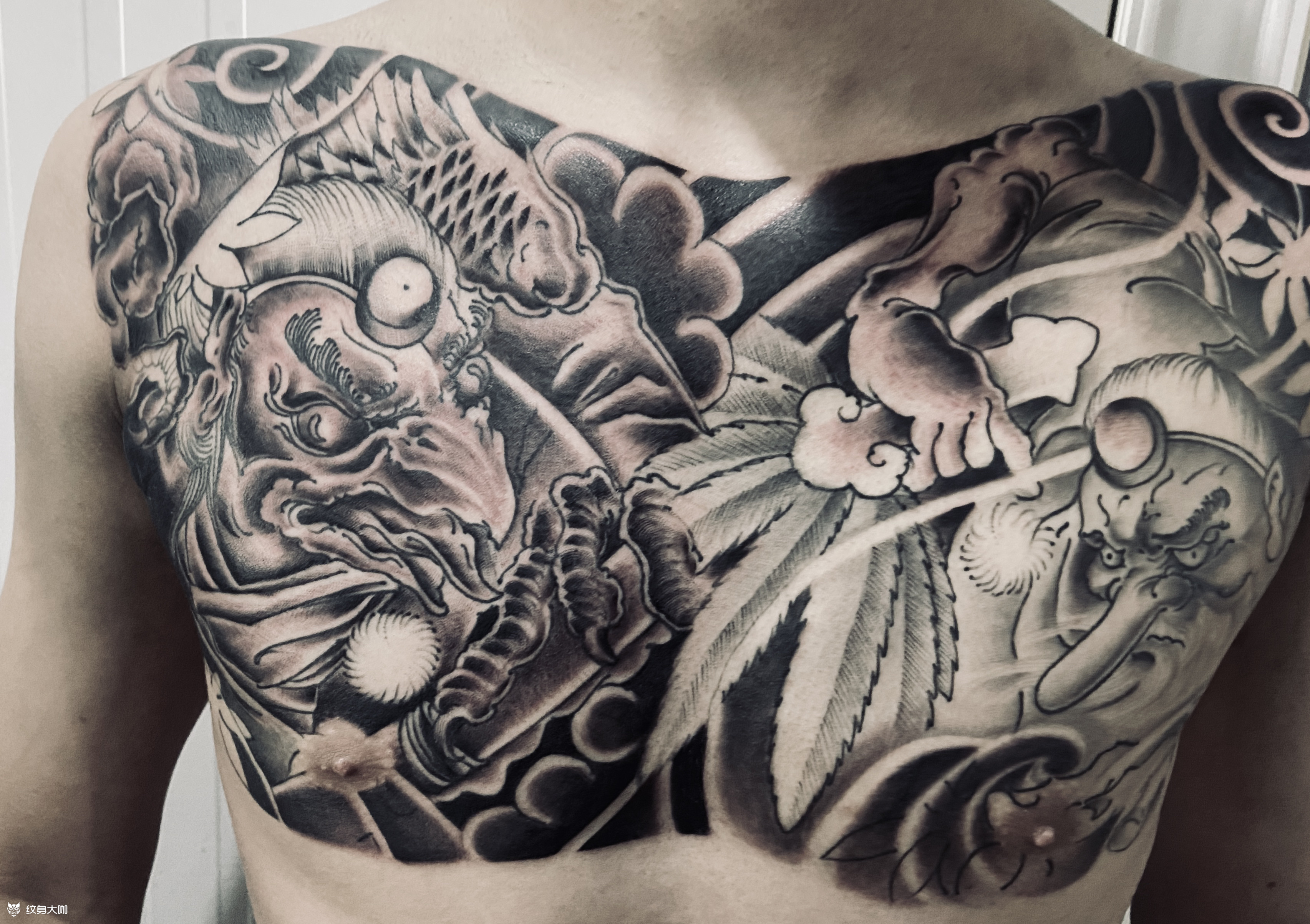 老传统天狗_纹身图案手稿图片_扎人高的纹身作品集