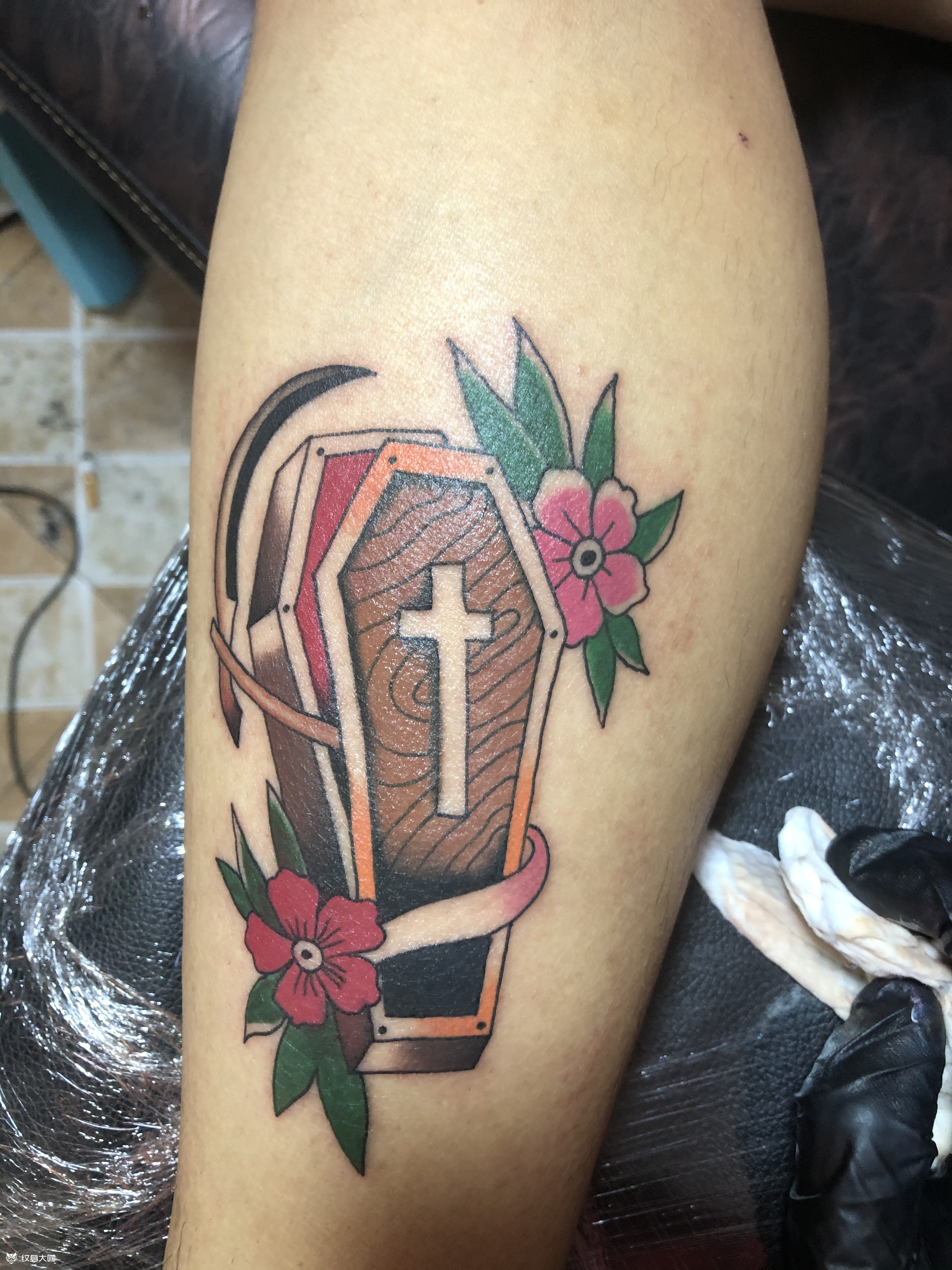 纹身图案手稿图片_广元心安涅盘刺客的纹身作品集