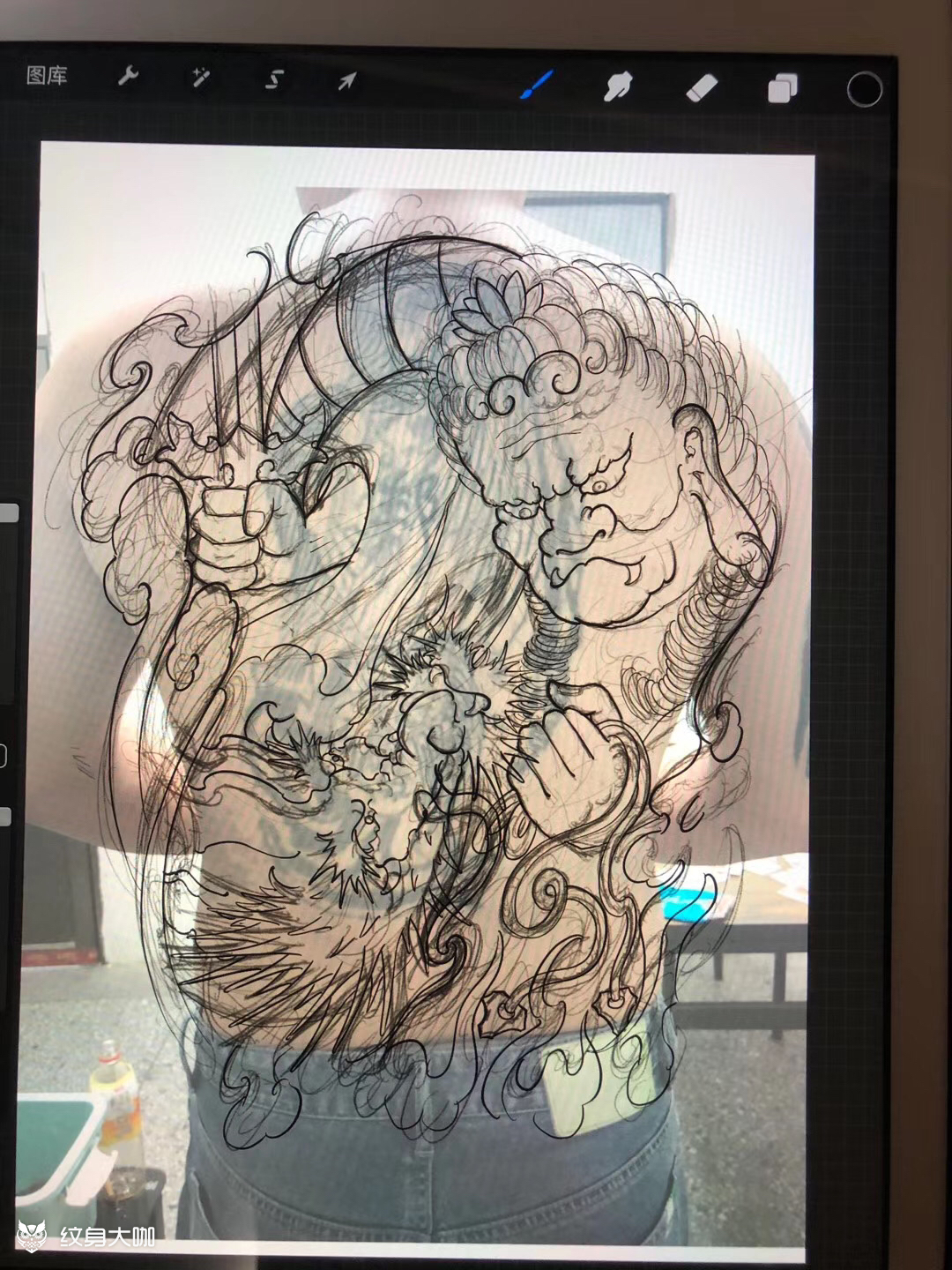 遮盖设计_纹身图案手稿图片_福州·烛龙的纹身作品集