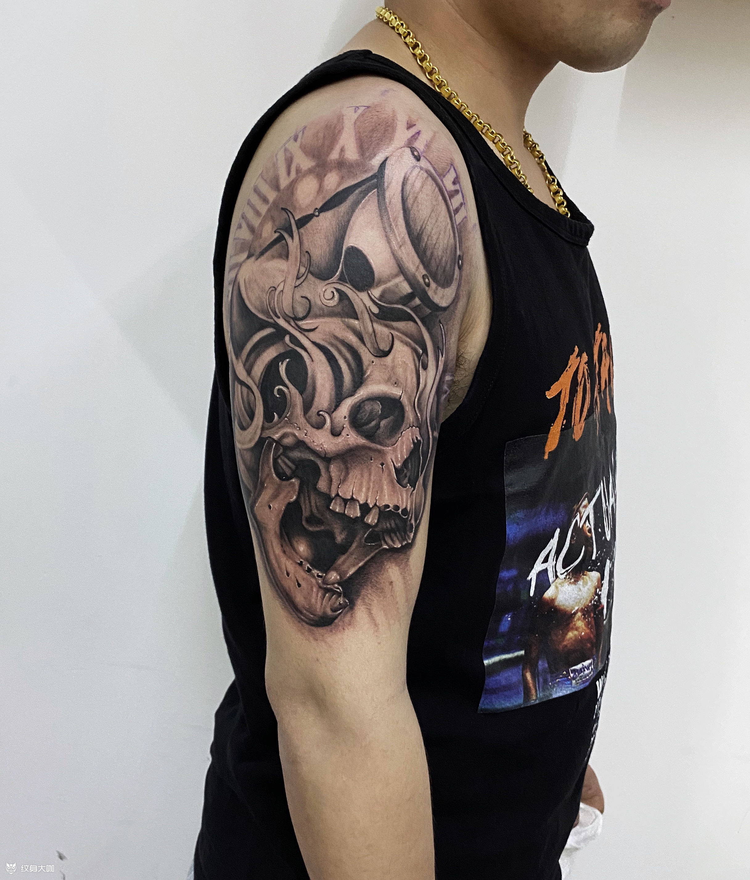 骷髅_纹身图案手稿图片_rabbit的纹身作品集