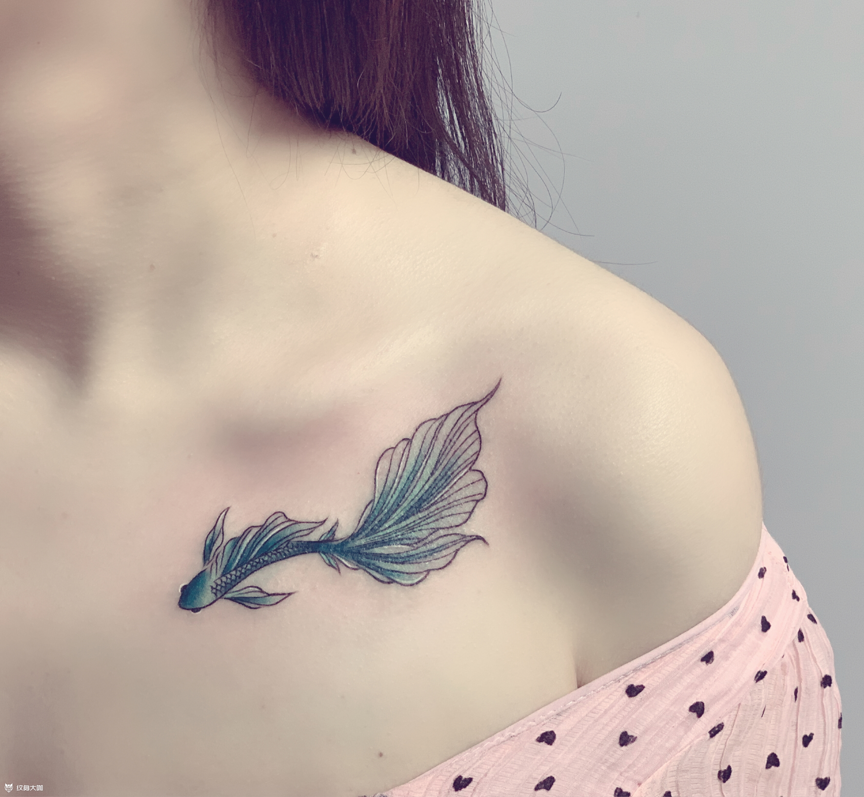 斗鱼_纹身图案手稿图片_lynn的纹身作品集