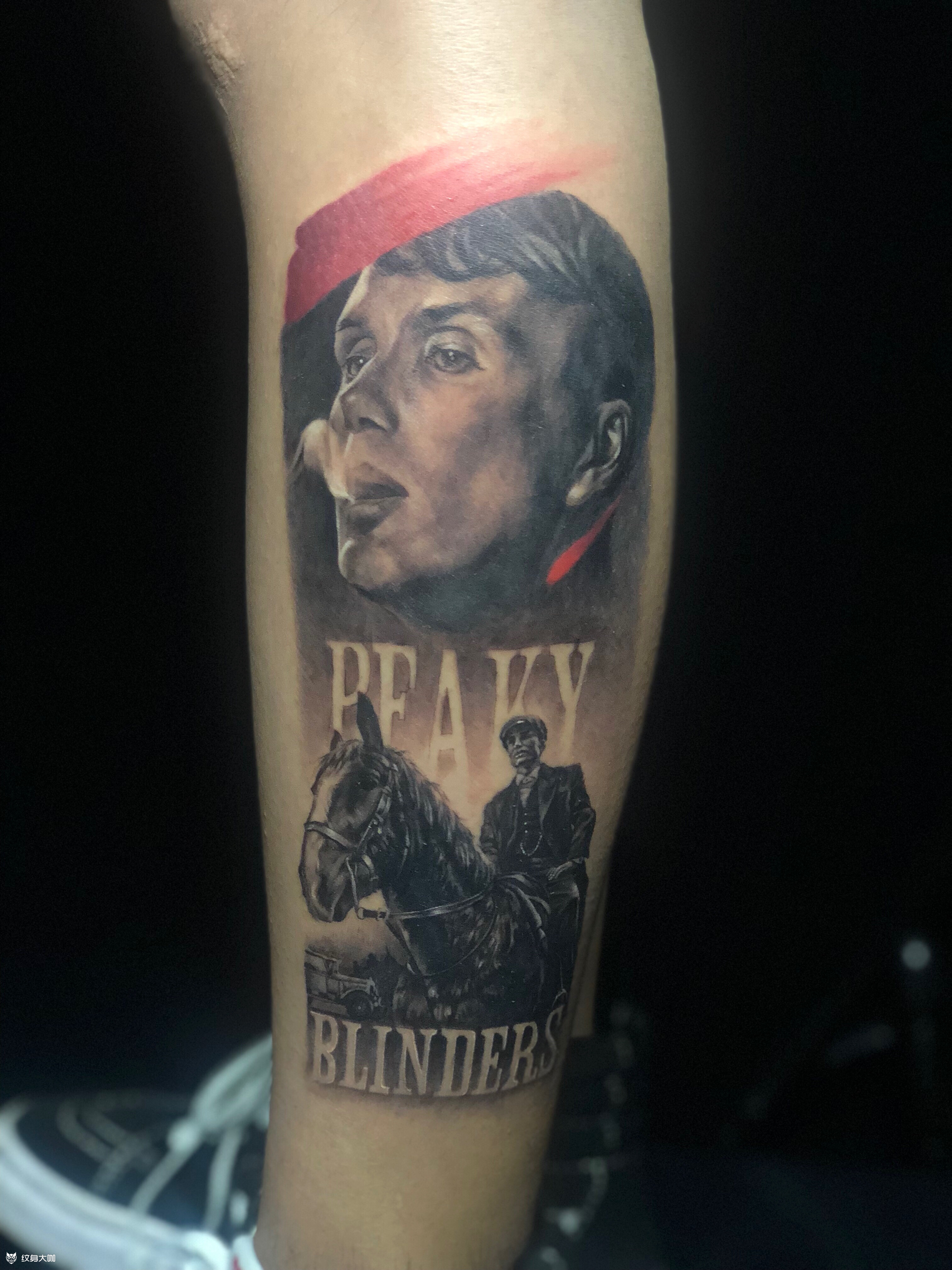 《汤米·谢尔比》_纹身图案手稿图片_王旭东的纹身作品集