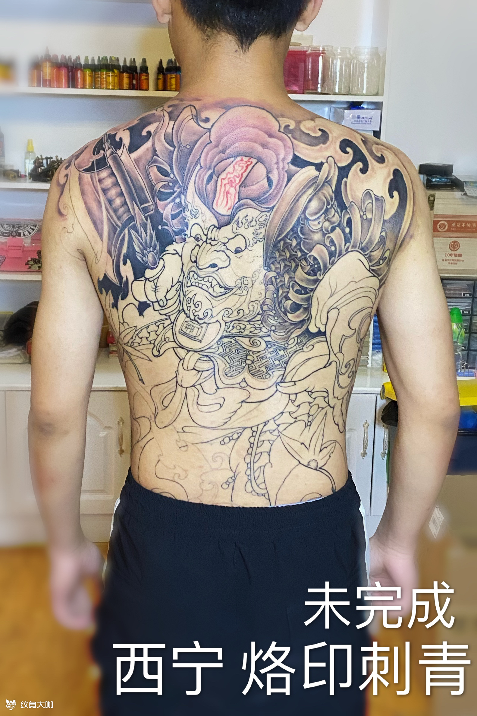 刑天_纹身图案手稿图片_舒昶的纹身作品集