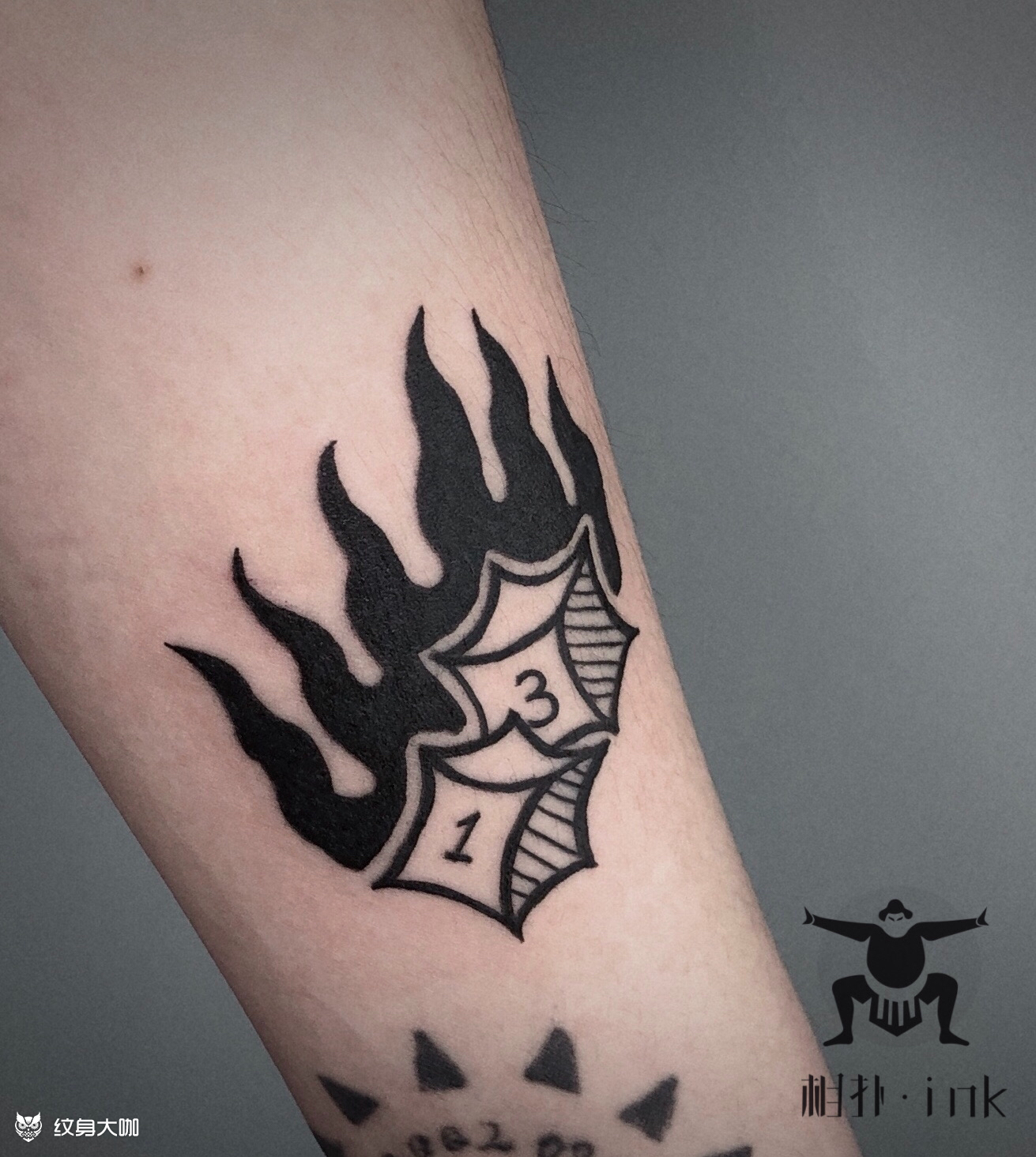 骰子_纹身图案手稿图片_肆 的纹身作品集