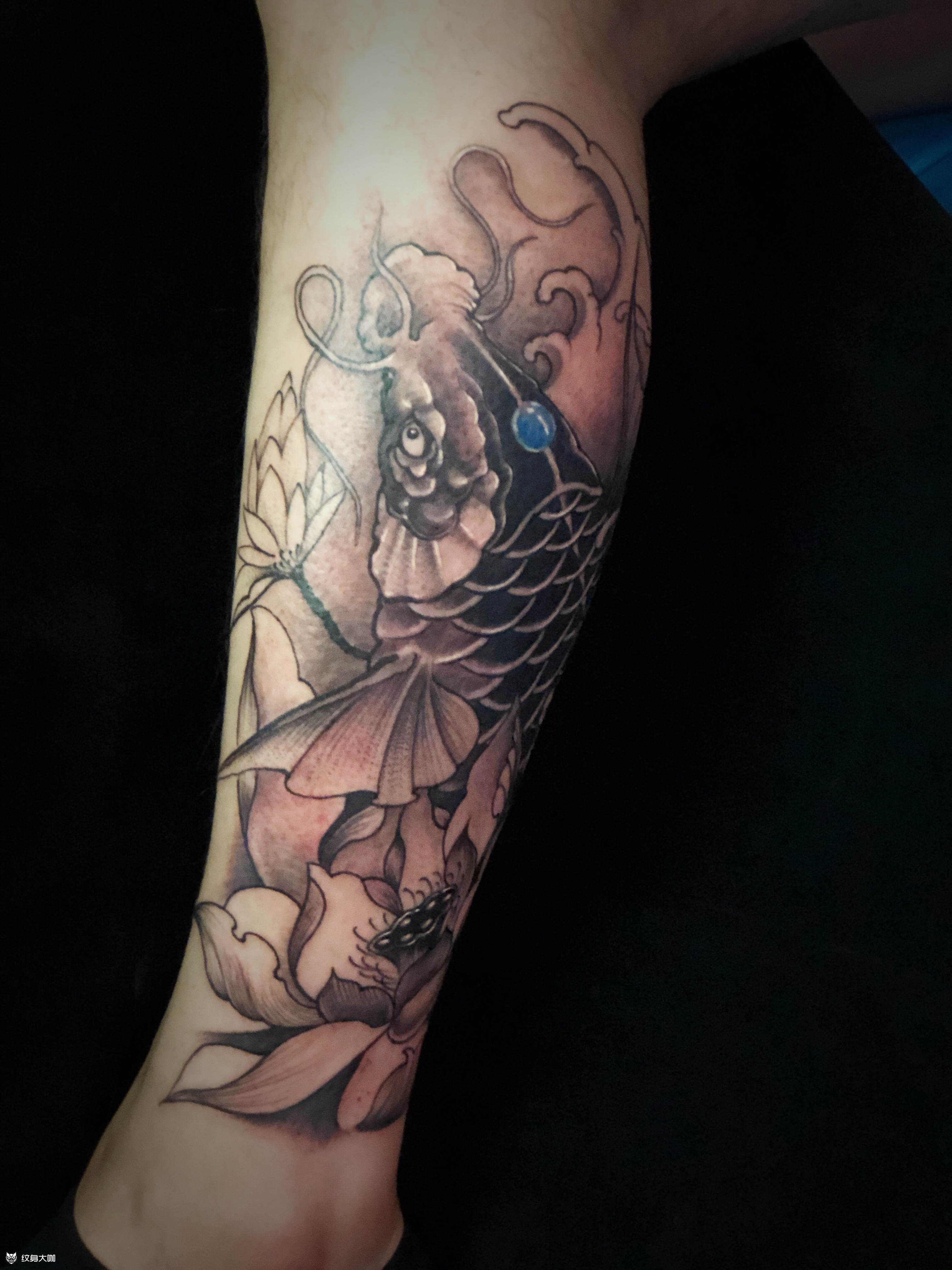 鱼_纹身图案手稿图片_蜀光的纹身作品集