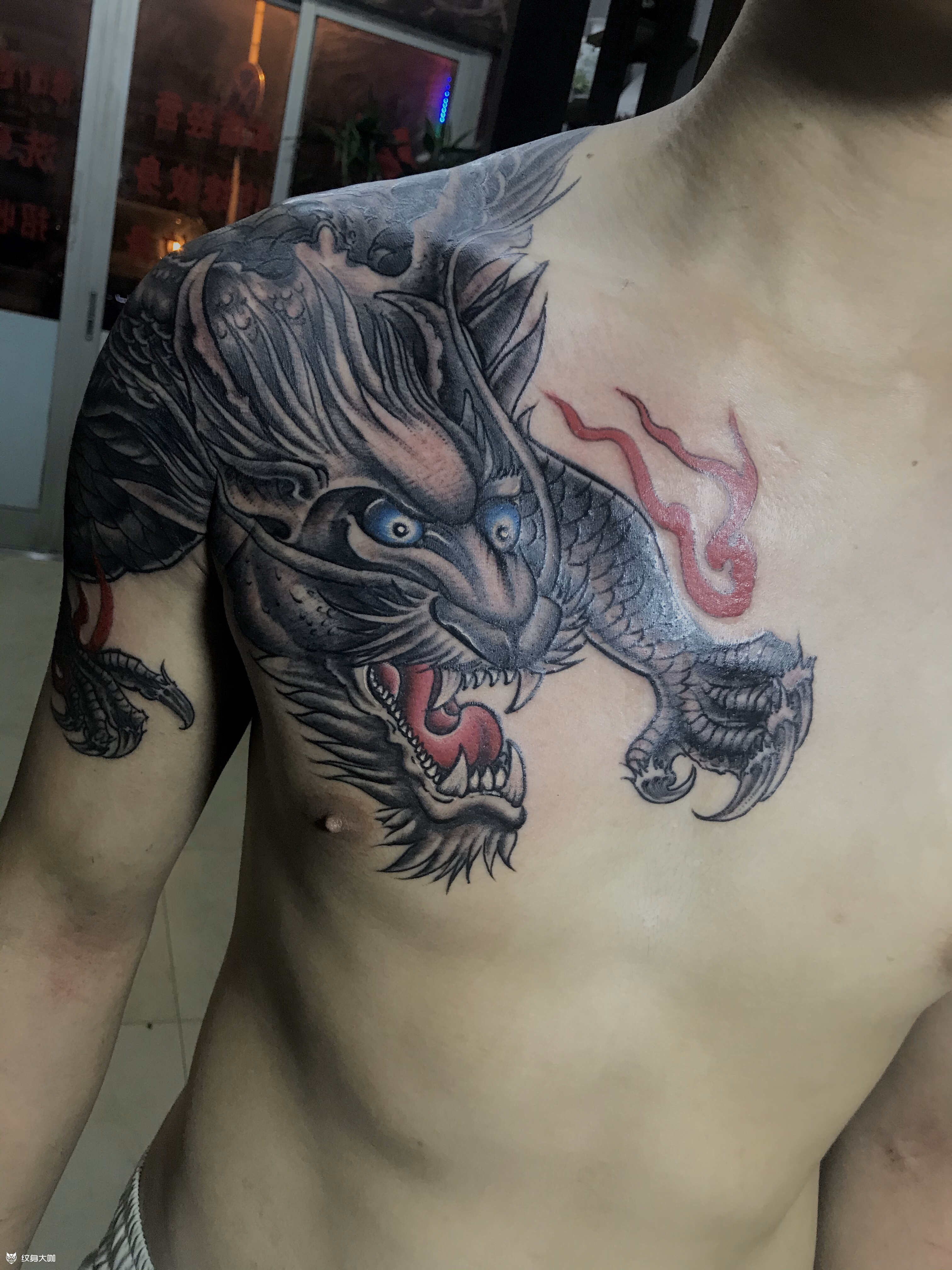 说是穷奇_纹身图案手稿图片_a永恒的纹身作品集