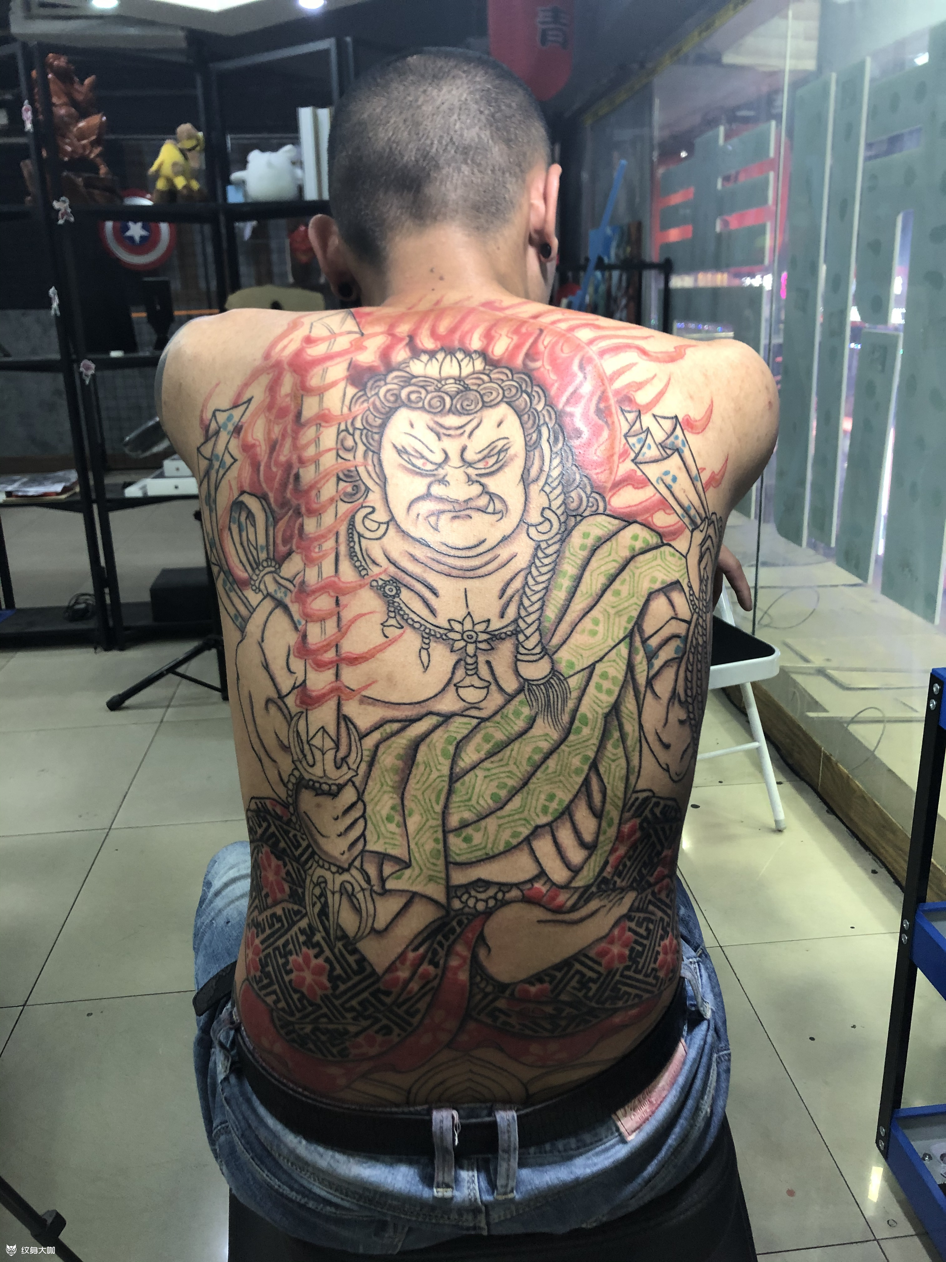 不动明王_纹身图案手稿图片_夏天宏的纹身作品集