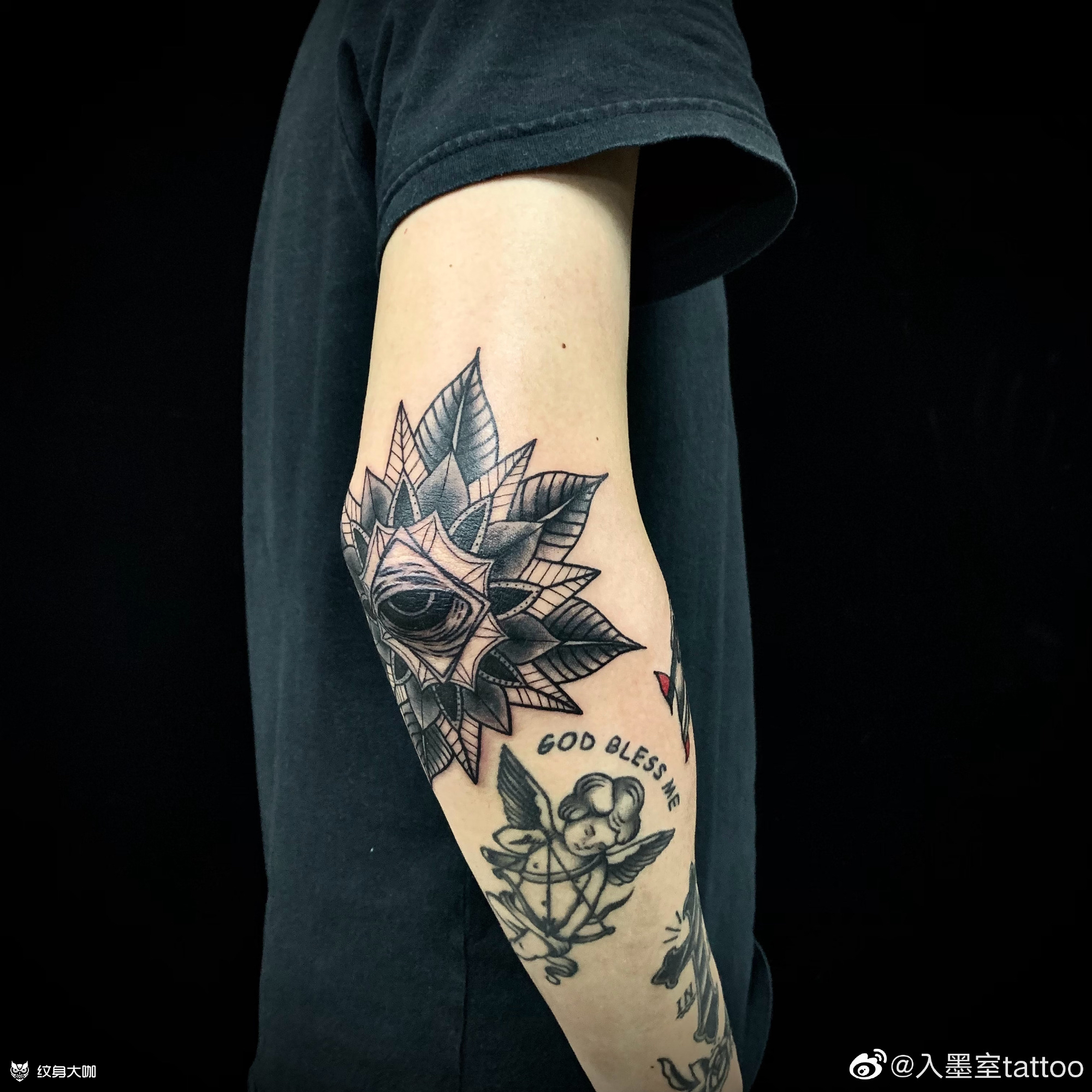 手肘位置_纹身图案手稿图片_陈传杰的纹身作品集