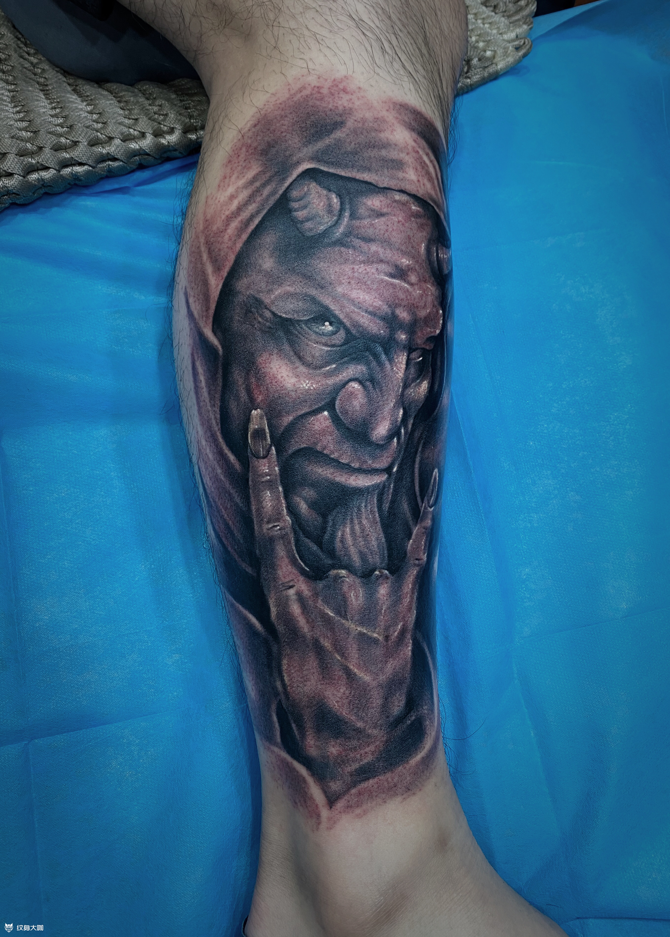 撒旦_纹身图案手稿图片_胡宇的纹身作品集