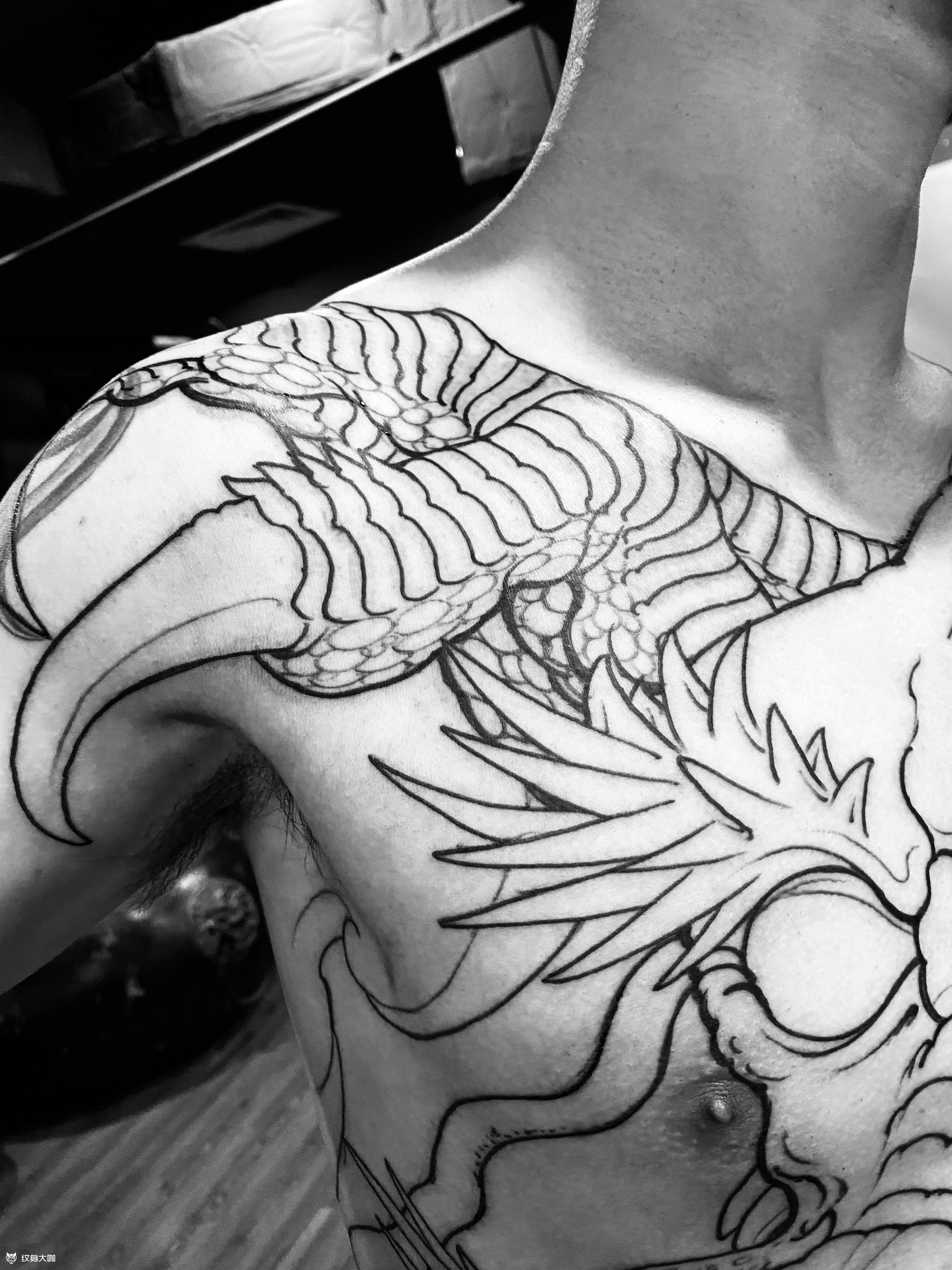 全身大龙全身一条龙_纹身吧社区 - 纹身大咖