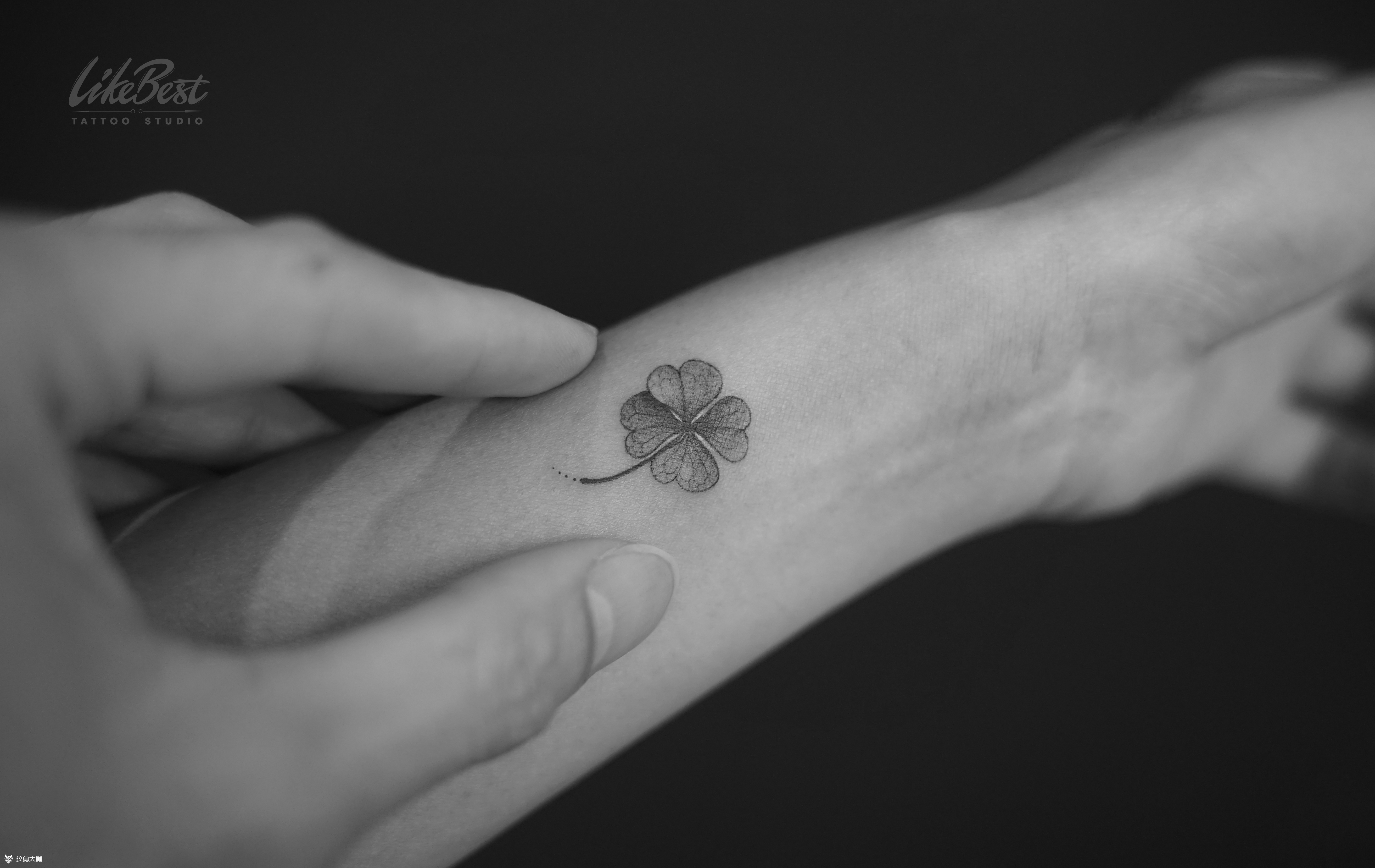 四叶草_纹身图案手稿图片_likebest的纹身作品集