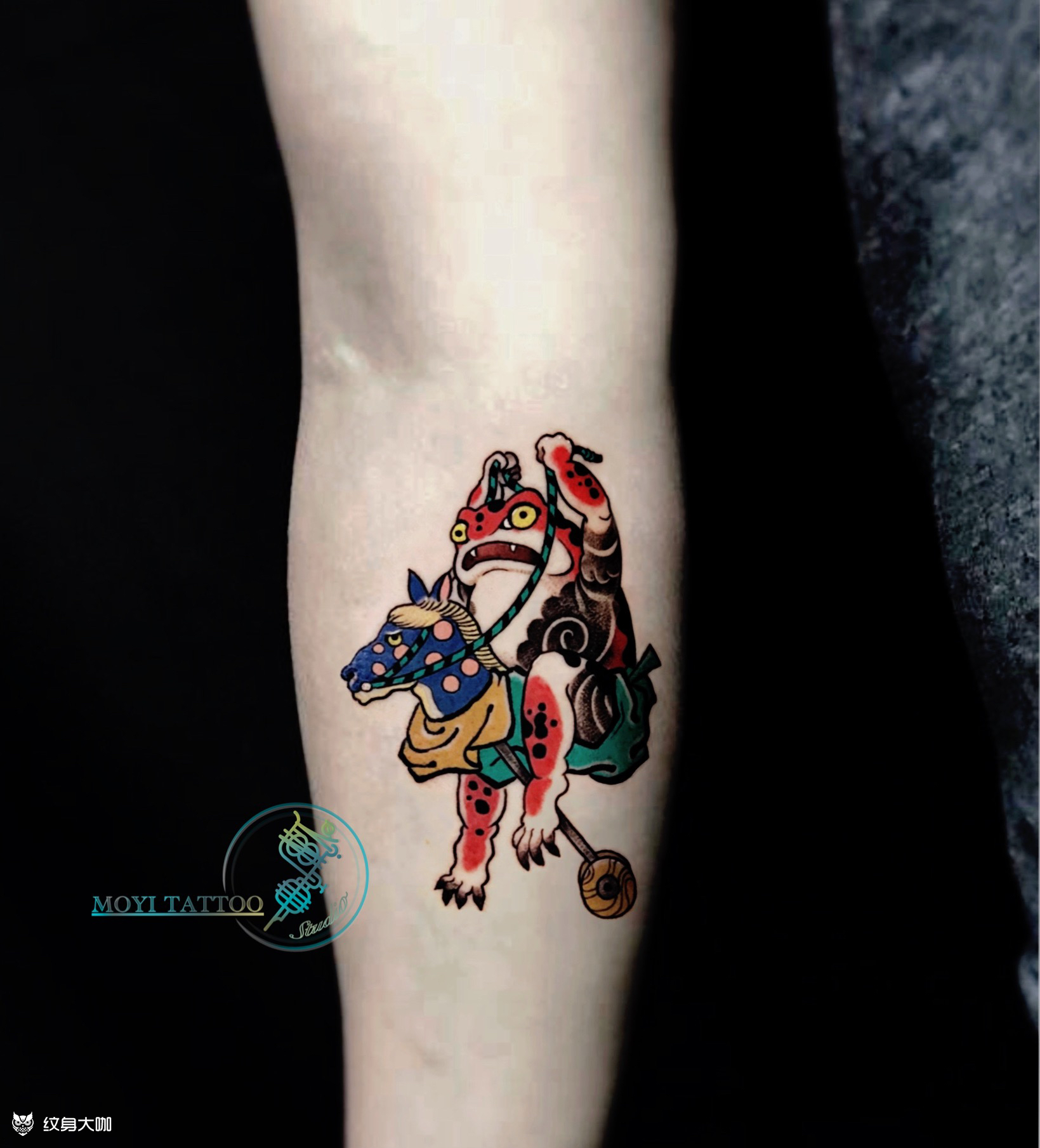 日式招财蟾蜍_纹身吧社区 - 纹身大咖