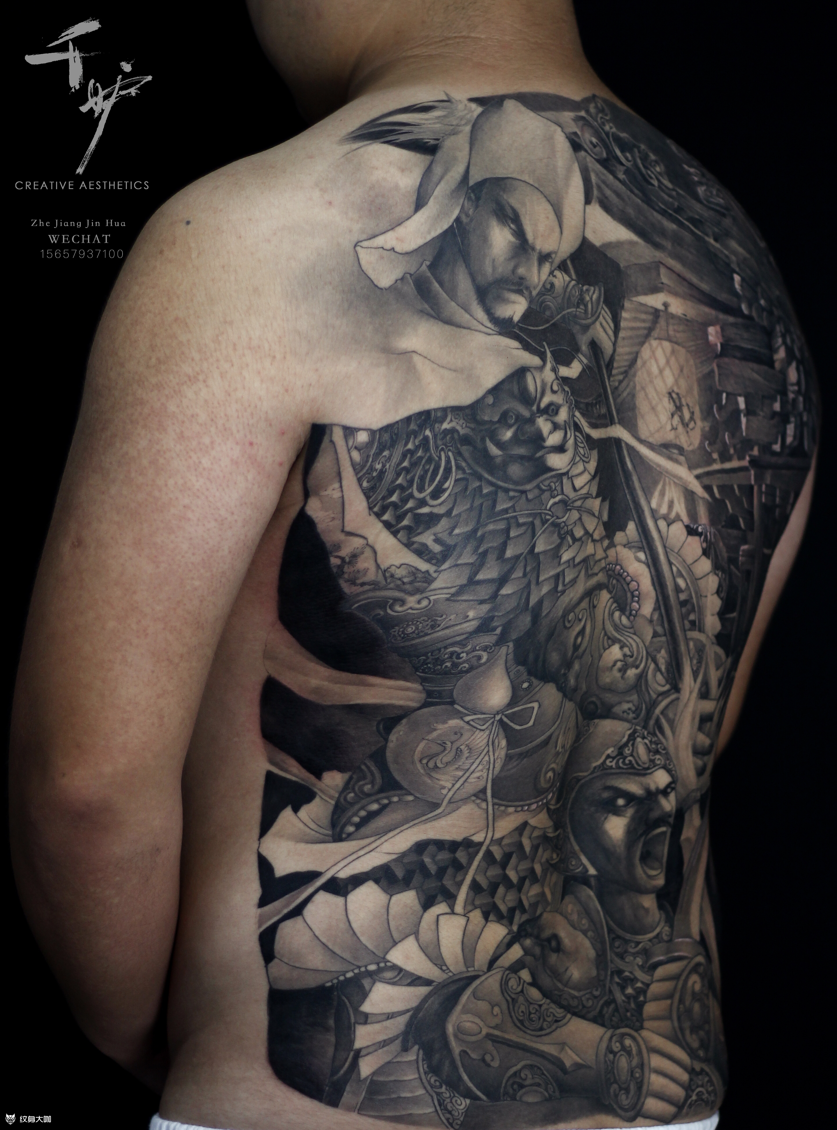 纹身图案手稿图片_付鹏的纹身作品集