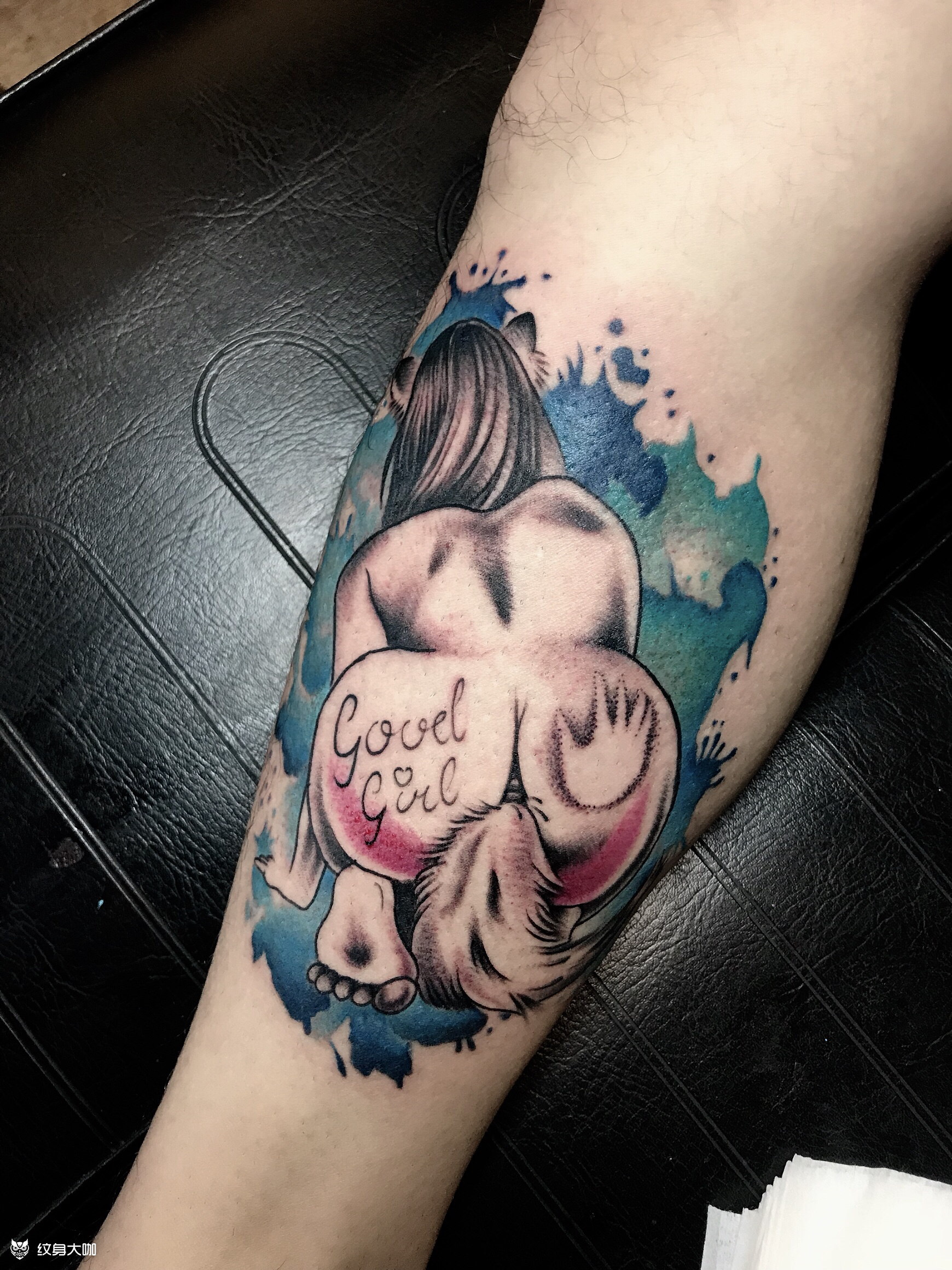 狐女_纹身图案手稿图片_鬼斧神工纹艺的纹身作品集