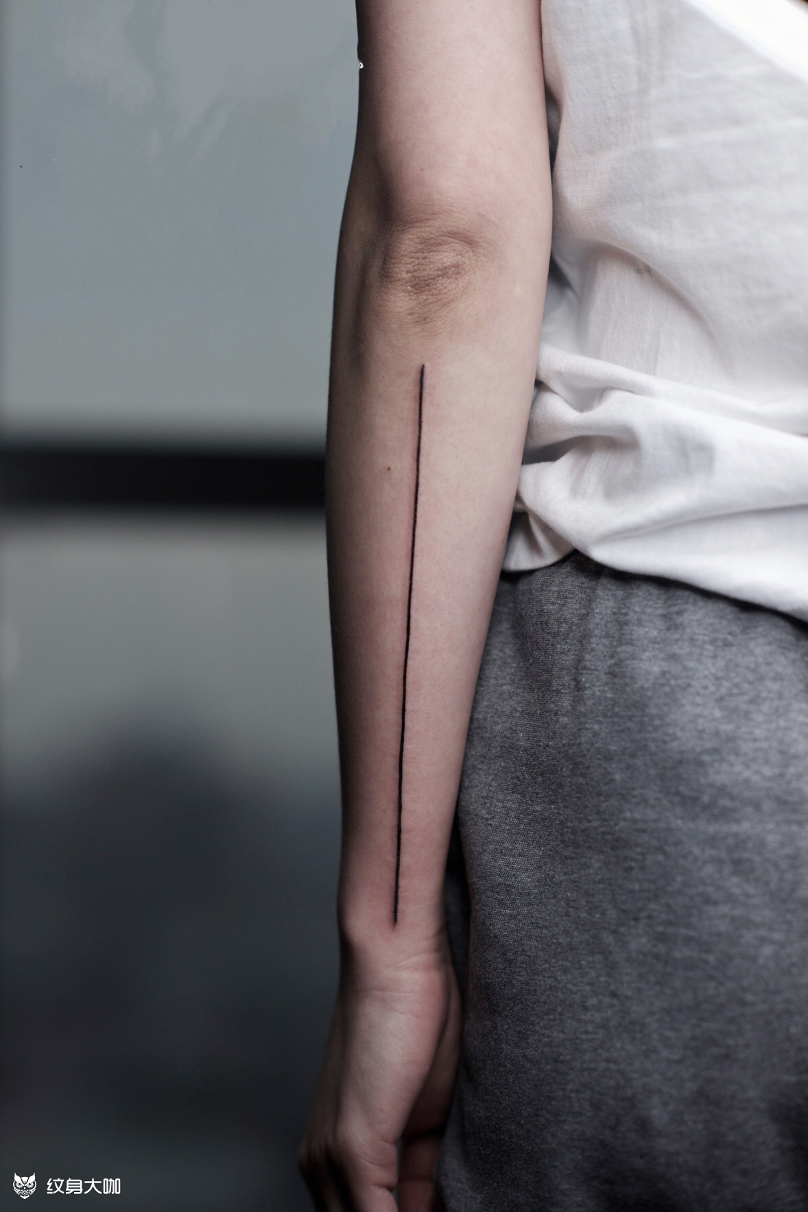 一根直线_纹身图案手稿图片_yz的纹身作品集