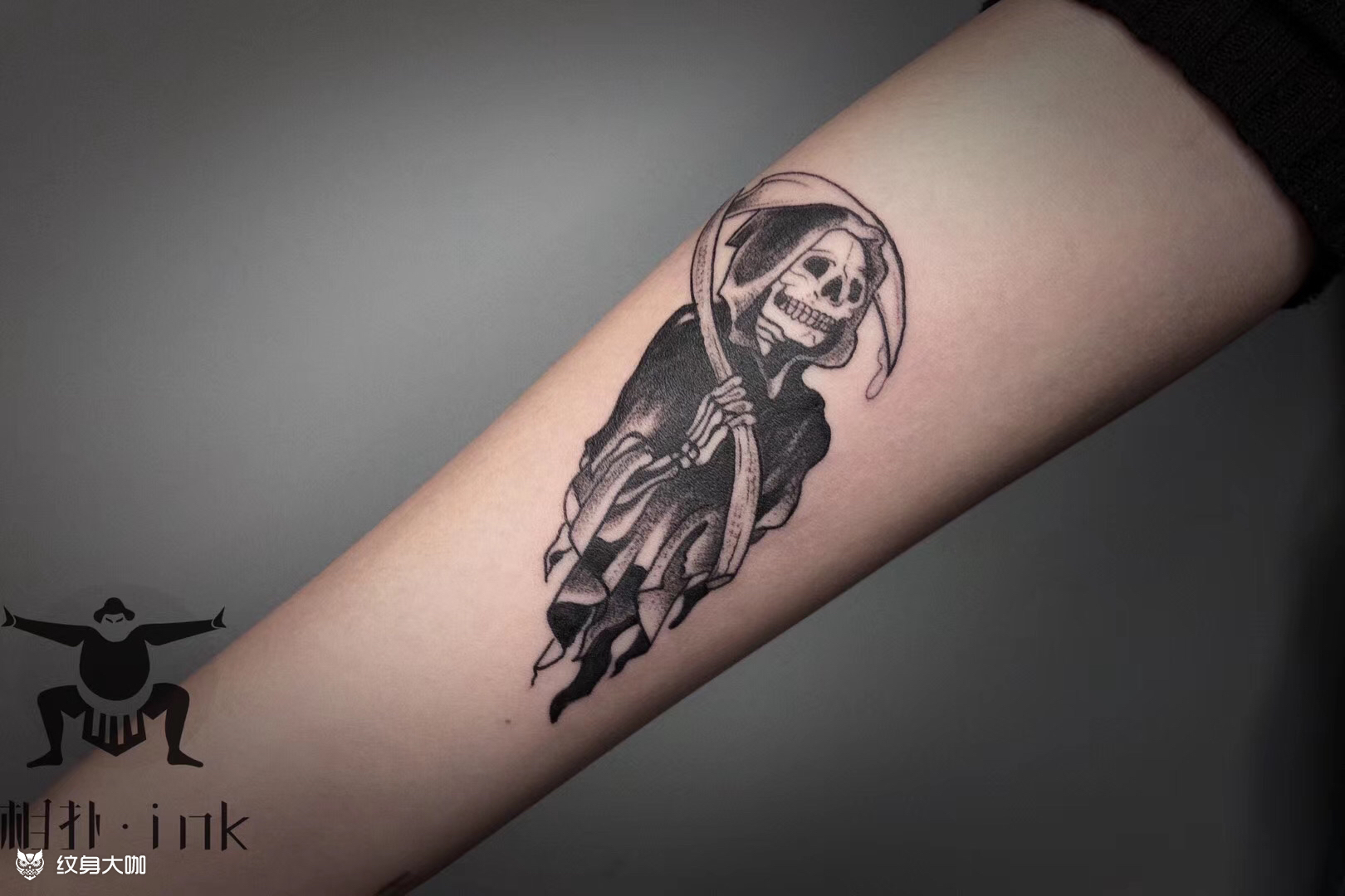 死神_纹身图案手稿图片_圆镹的纹身作品集