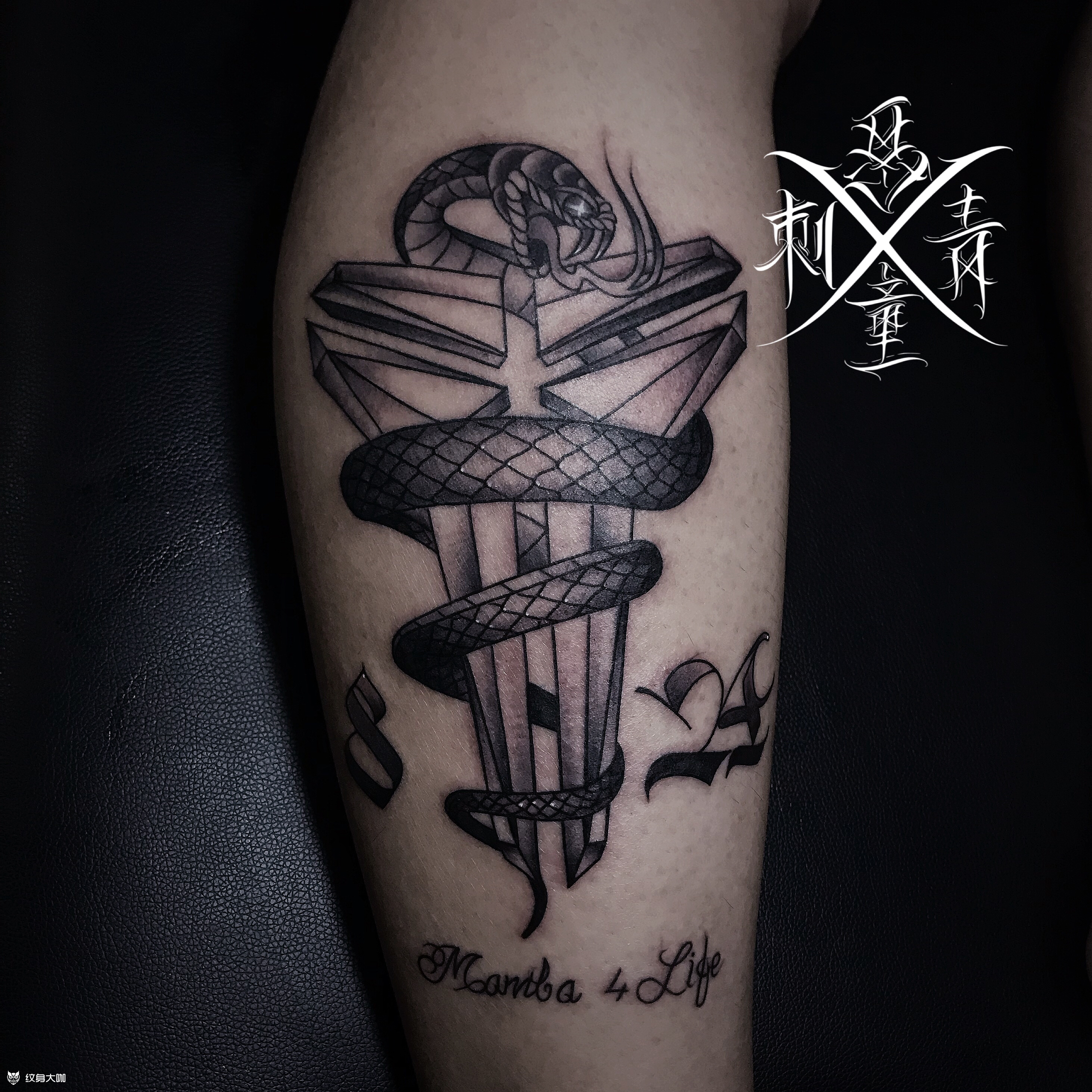 黑曼巴_纹身图案手稿图片_恶童揸fit人的纹身作品集