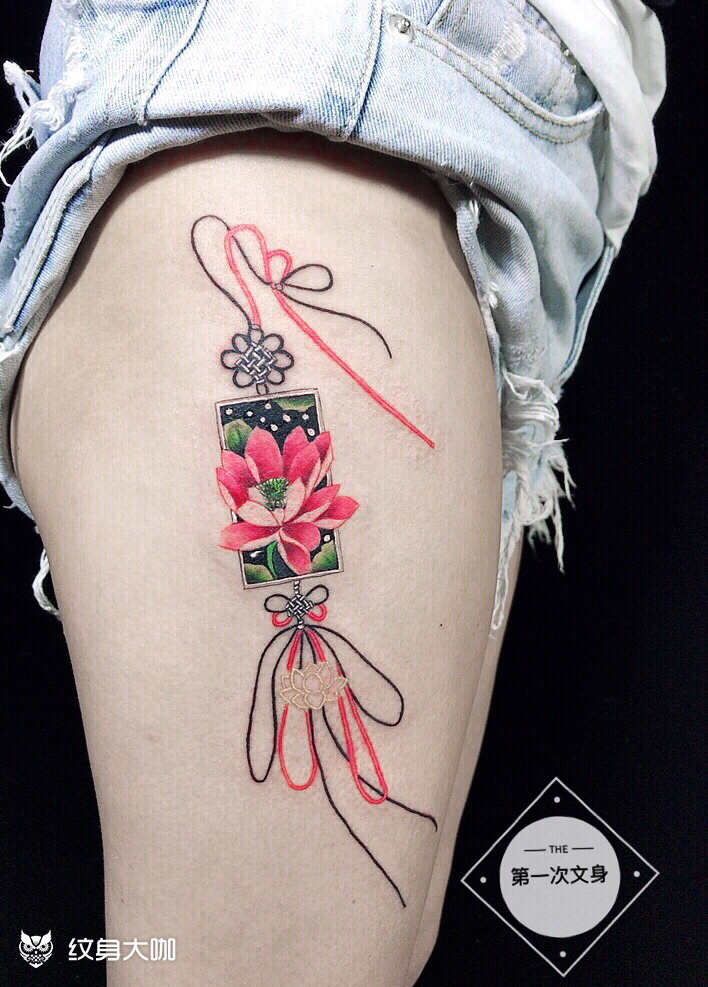 中国结_纹身图案手稿图片_子猴的纹身作品集