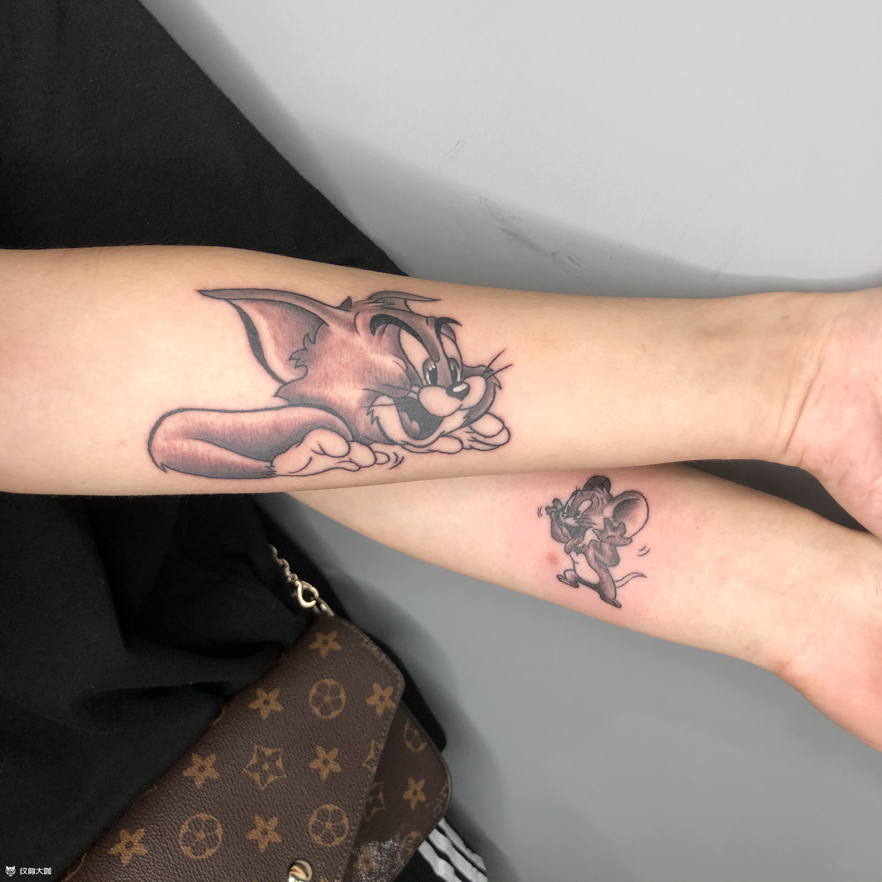 猫和老鼠_纹身图案手稿图片_无极的纹身作品集