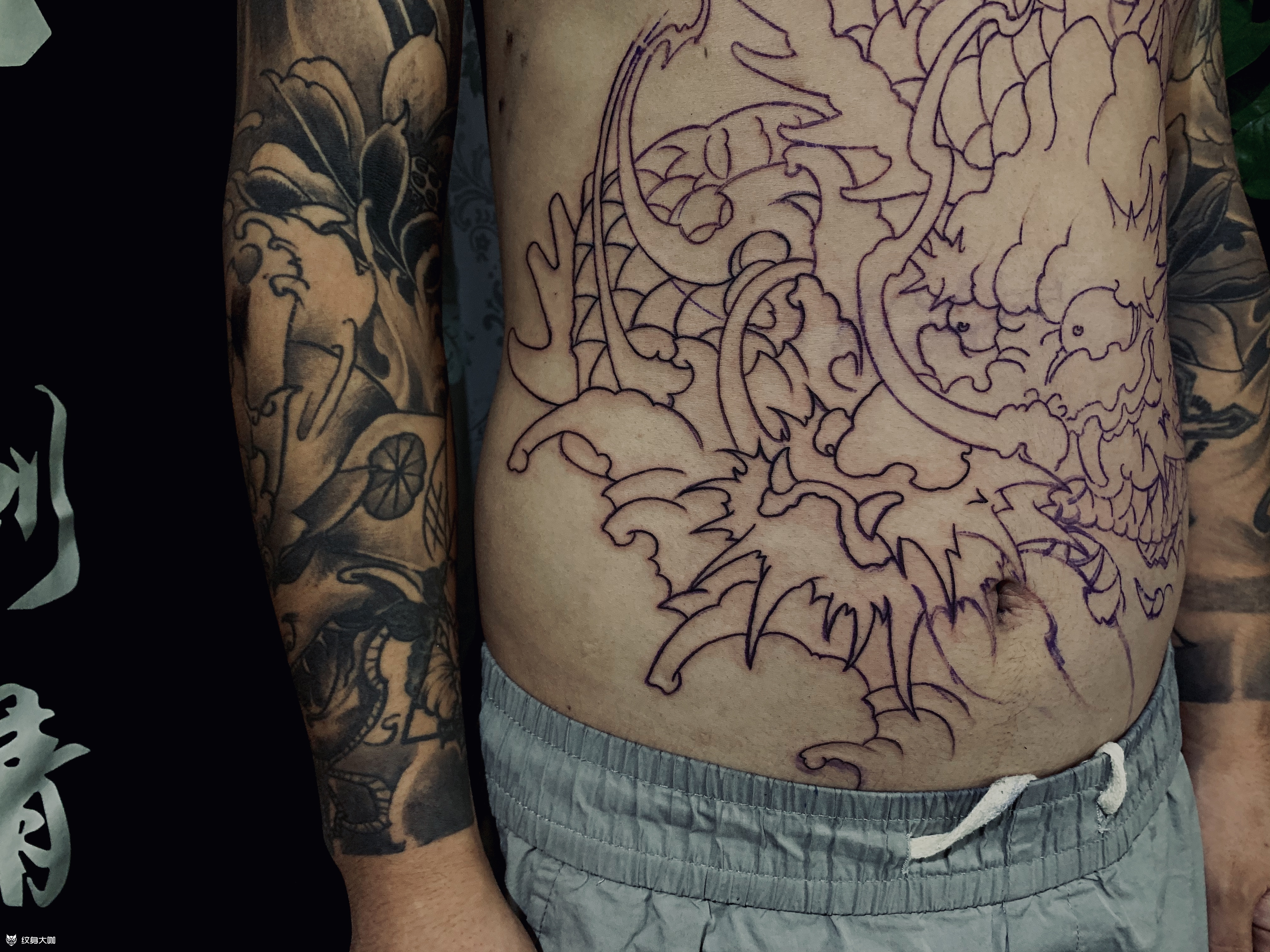 龙94_纹身图案手稿图片_雕粹的纹身作品集