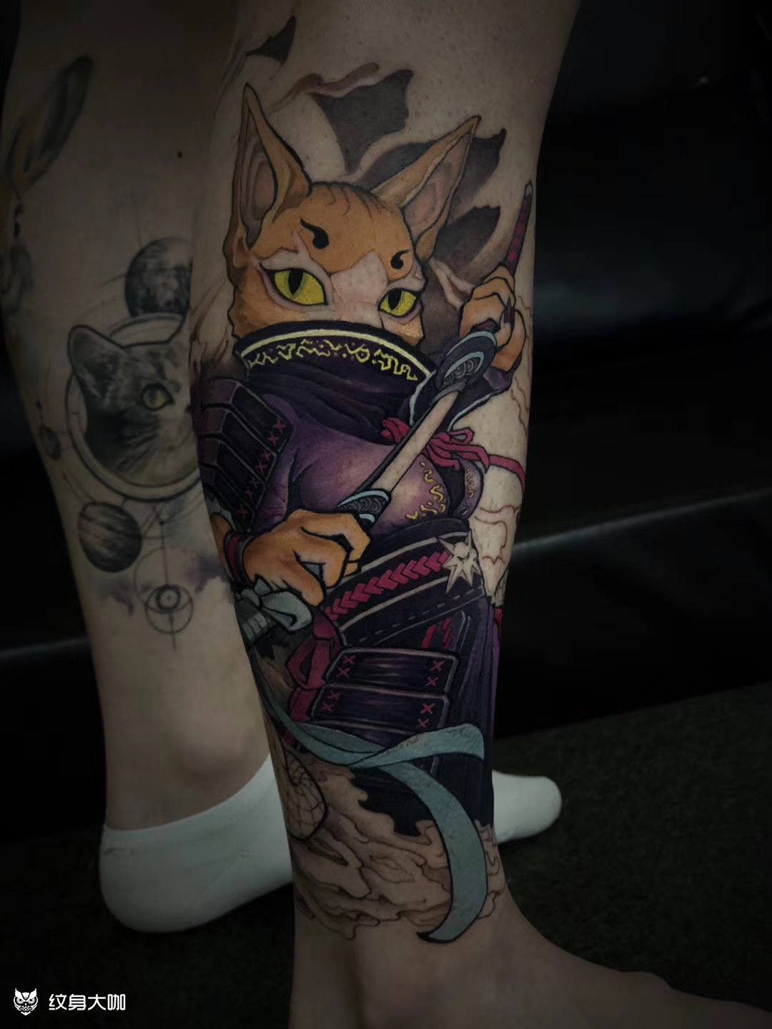 佐助 忍者猫_纹身图案手稿图片_千手的纹身作品集