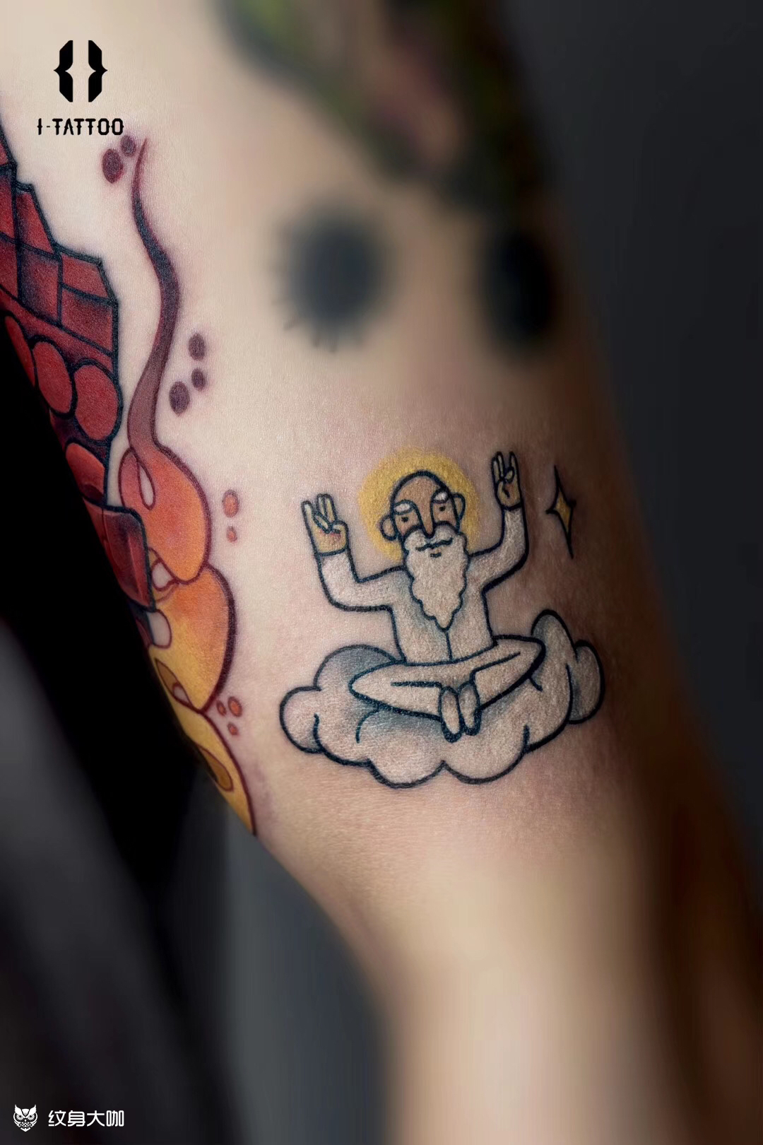 上帝_纹身图案手稿图片_四囍的纹身作品集