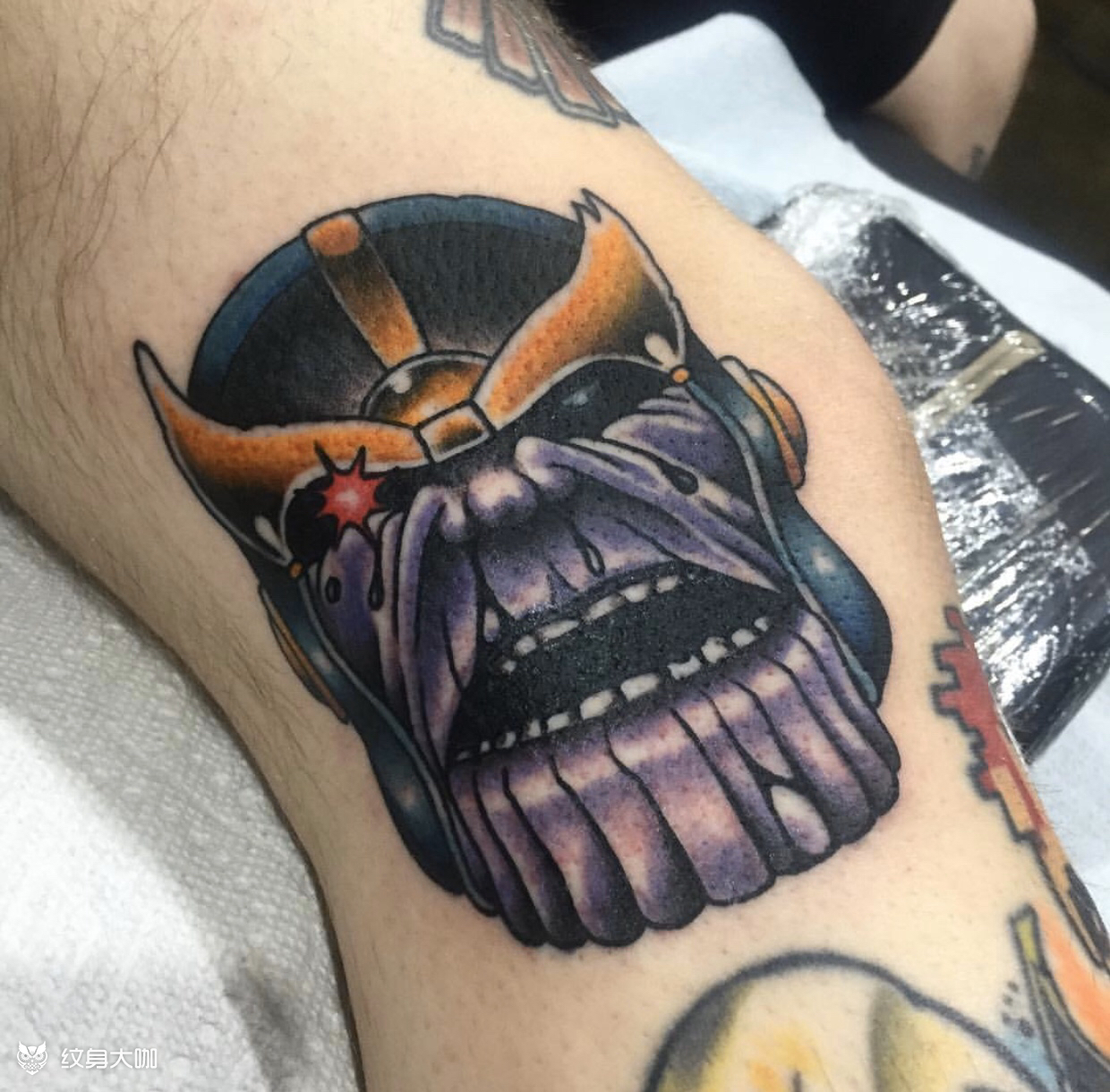 灭霸_纹身图案手稿图片_乔纳森的纹身作品集