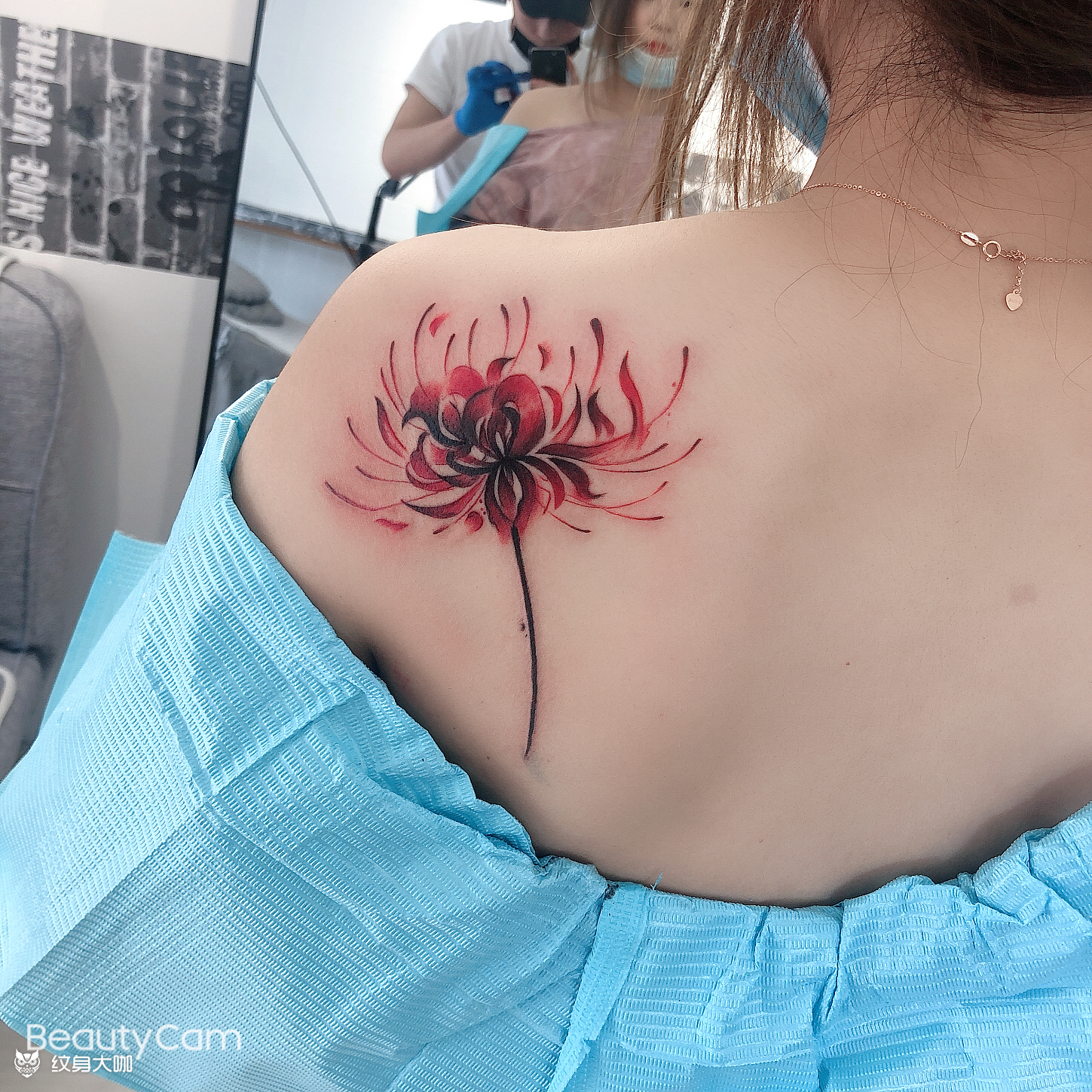 彼岸花_纹身图案手稿图片_于洪旭的纹身作品集