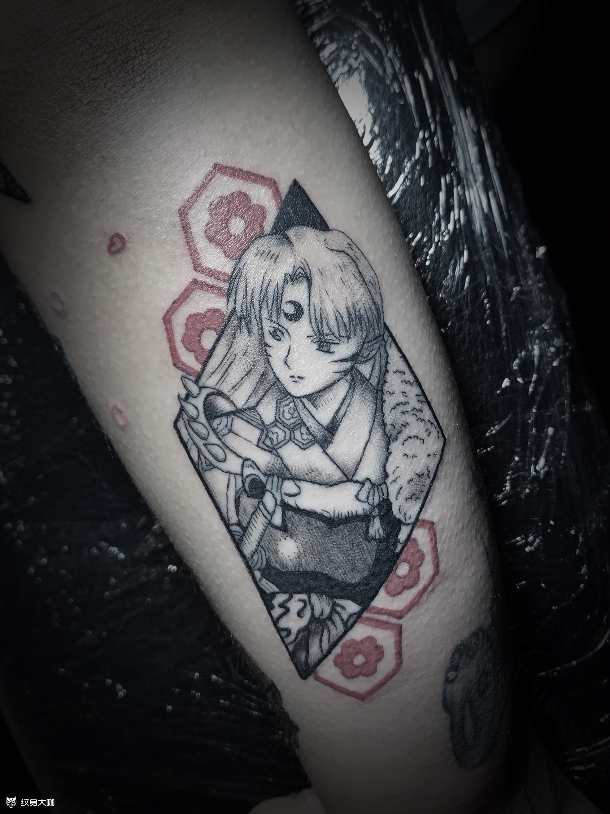 动漫(杀生丸)_纹身图案手稿图片_付丽亚的纹身作品集