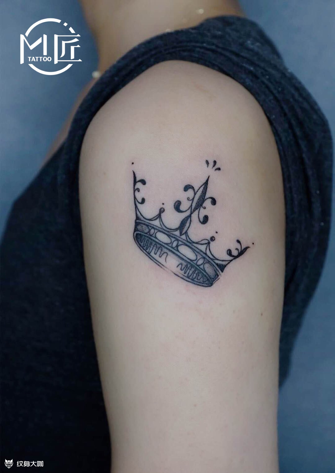 王冠_纹身图案手稿图片_mao的纹身作品集