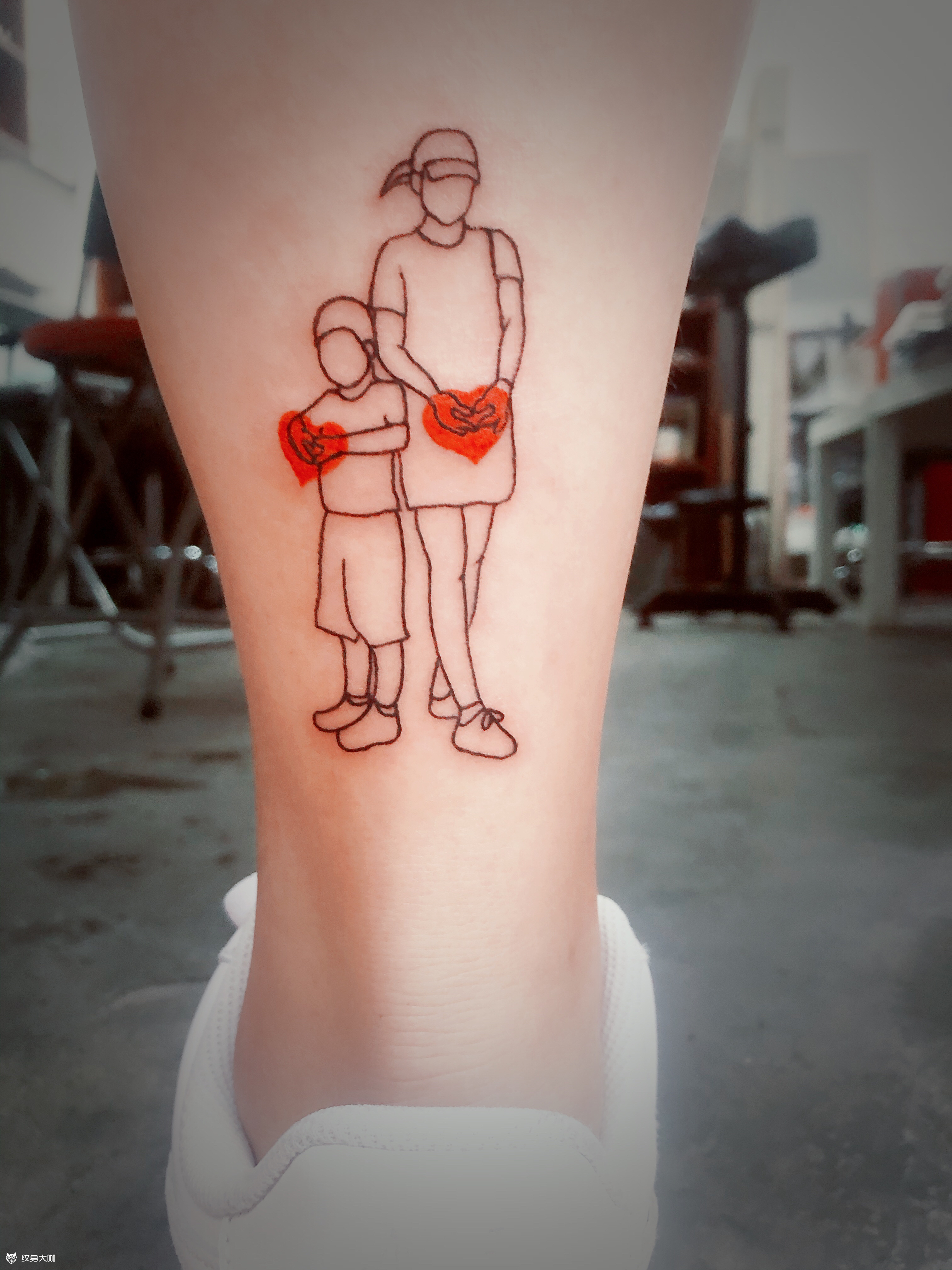 亲子照片_纹身图案手稿图片_李慧的纹身作品集