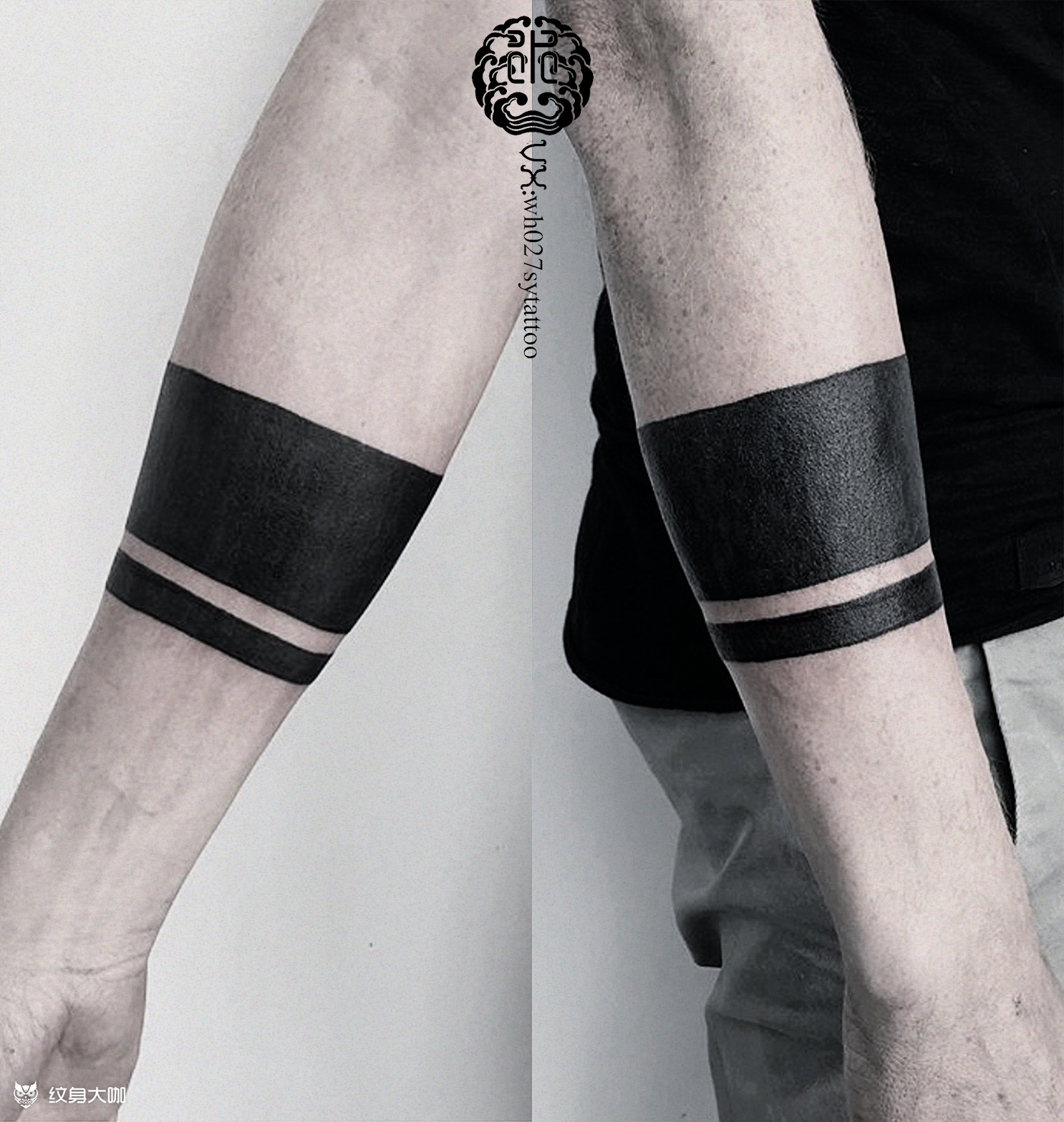 黑手环_纹身图案手稿图片_水异的纹身作品集