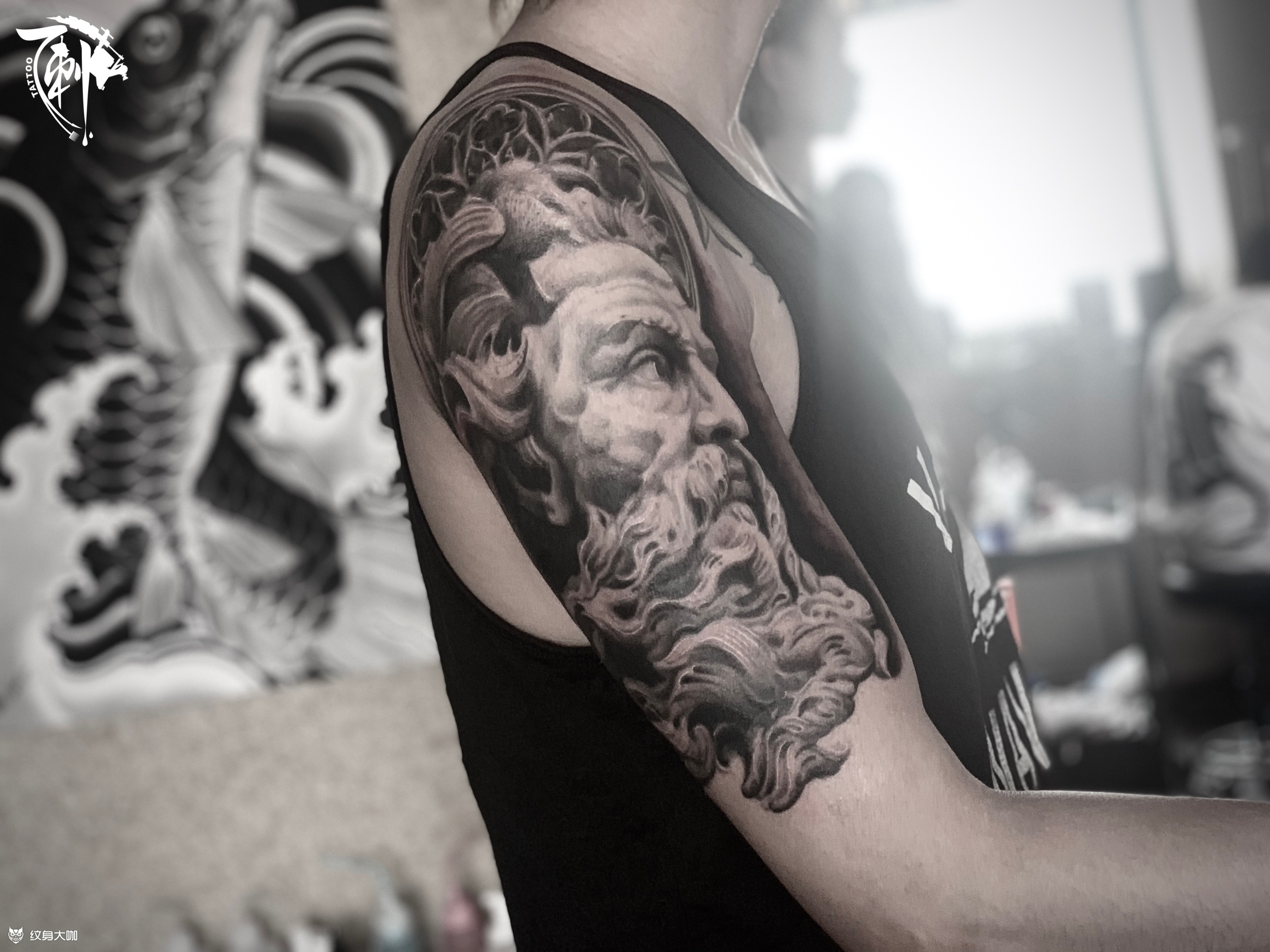 波塞冬_纹身图案手稿图片_北京一刺tattoo 的纹身作品集