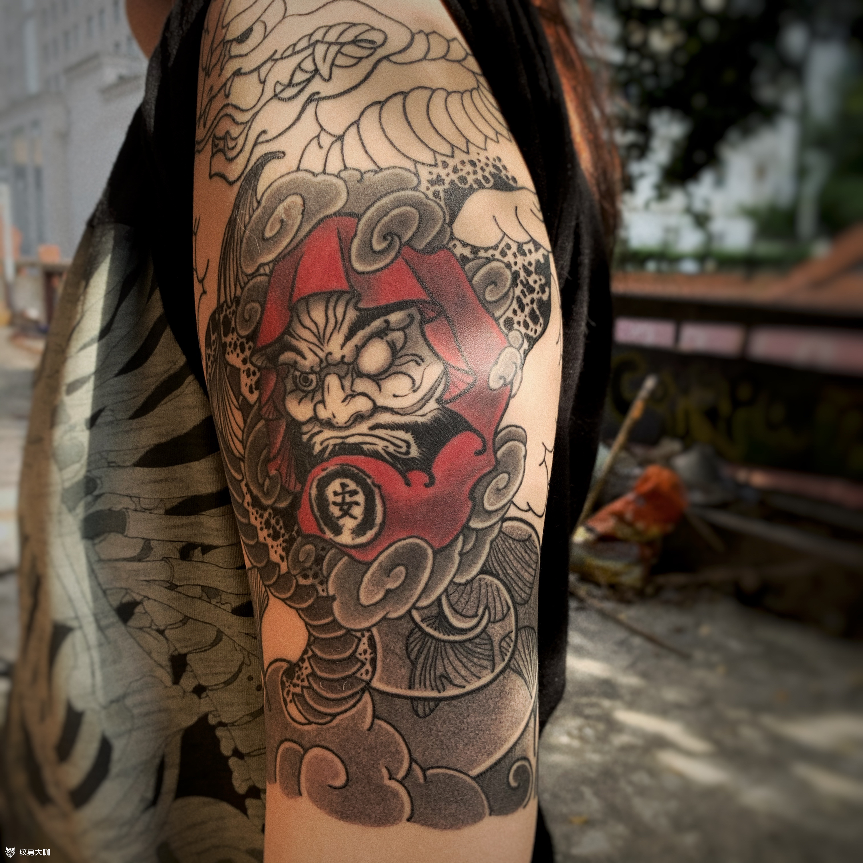 蛇达摩蛋_纹身图案手稿图片_开开的纹身作品集