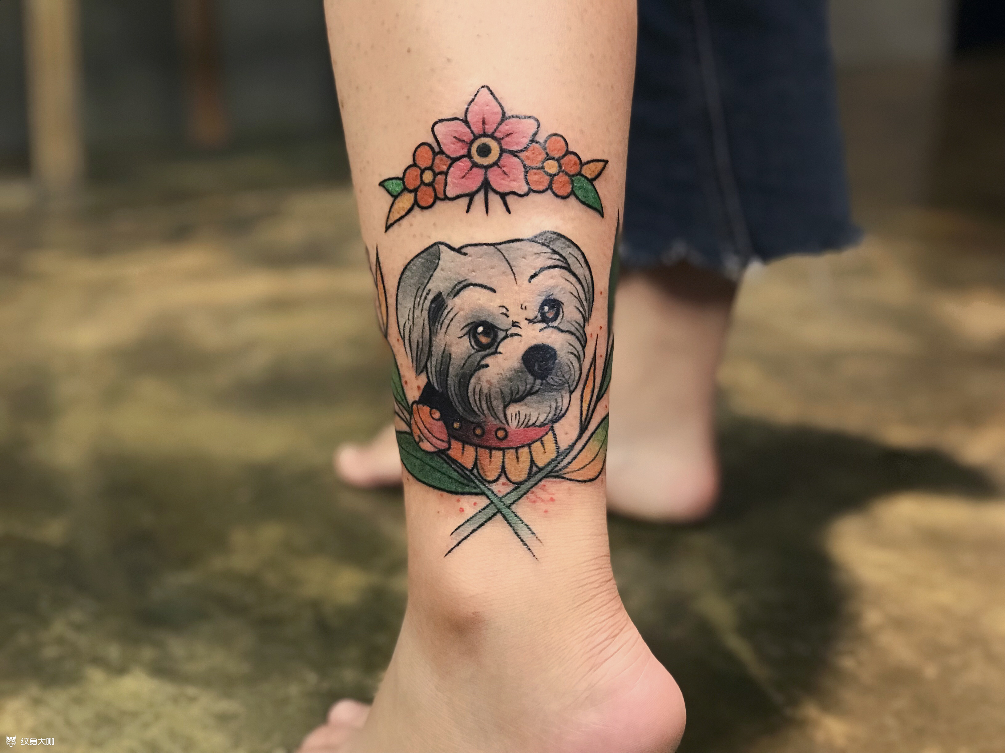 oldschool狗狗_纹身图案手稿图片_bushoutattoo–小勋的纹身作品集