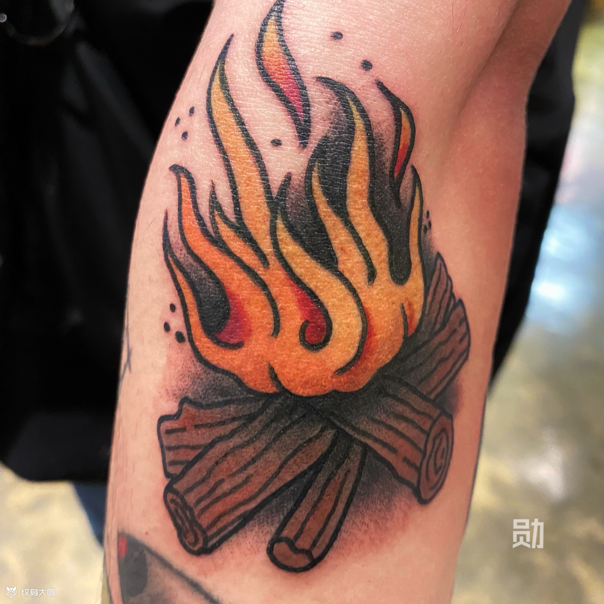 oldschool火把_纹身图案手稿图片_bushoutattoo–小勋的纹身作品集