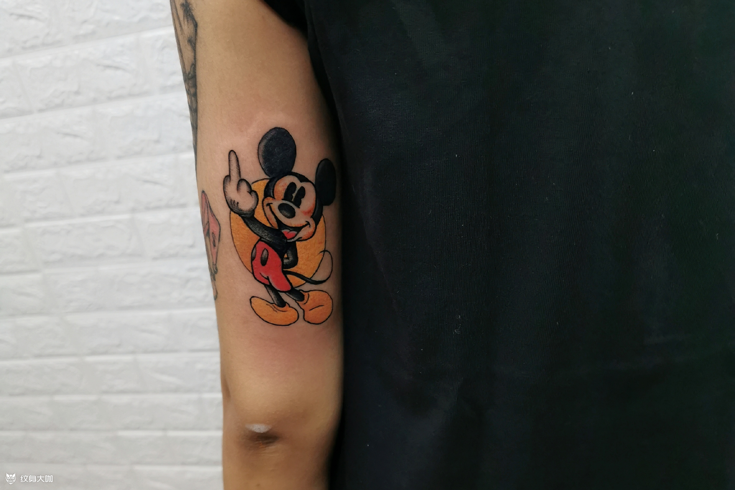 米老鼠_纹身图案手稿图片_郭瑞的纹身作品集