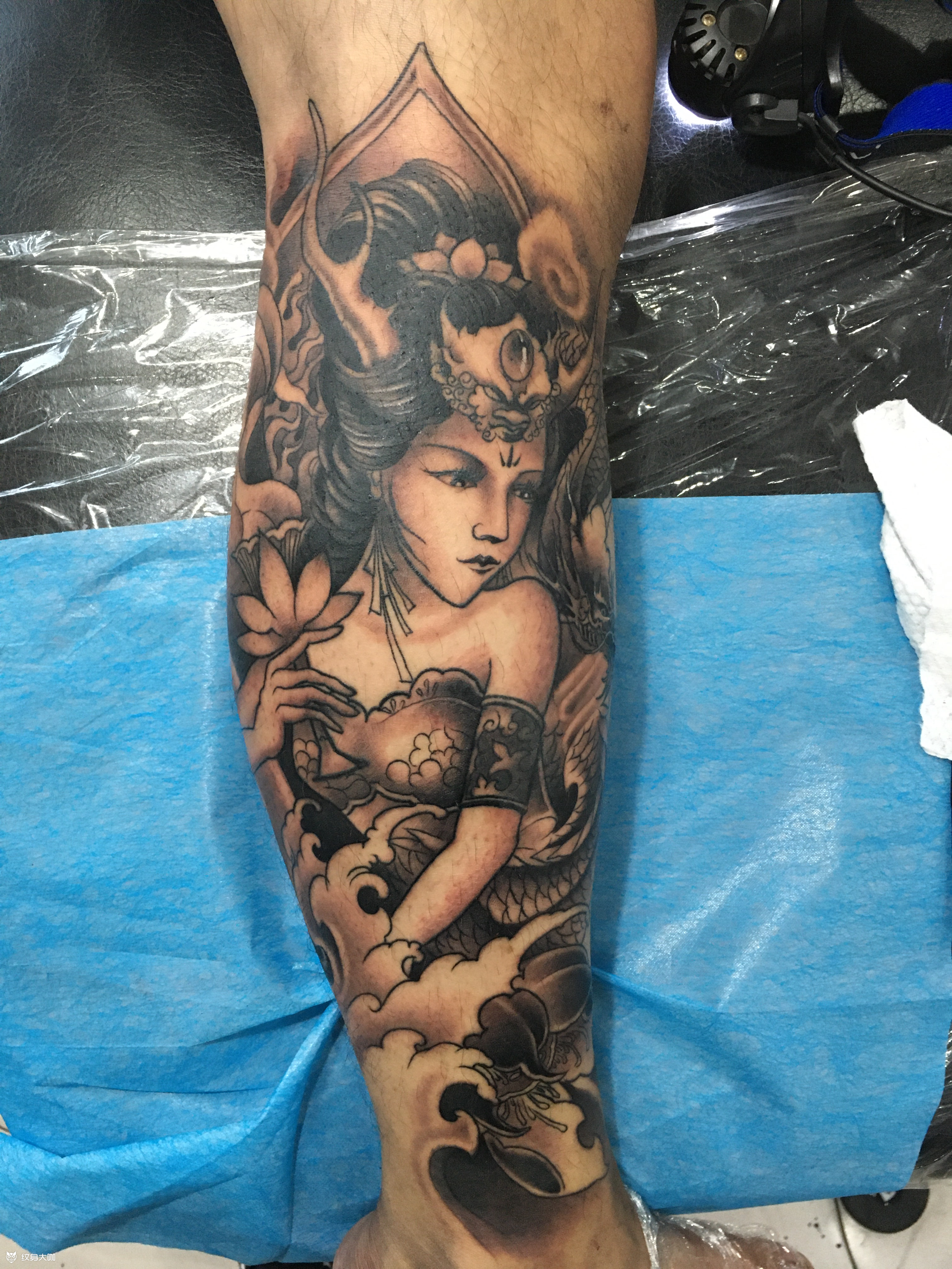 龙女_纹身图案手稿图片_路遥的纹身作品集