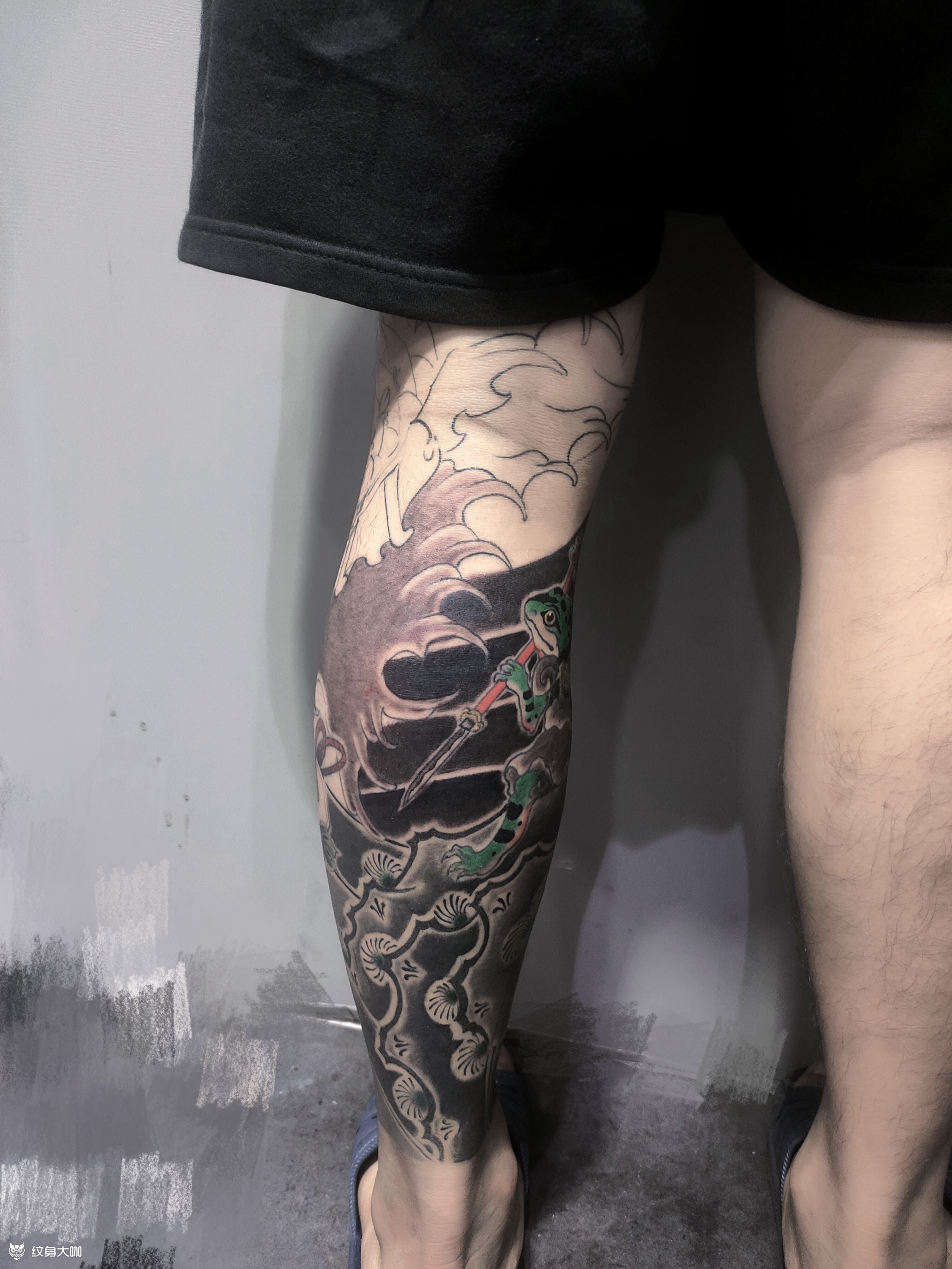 老传统花腿_纹身吧社区 - 纹身大咖