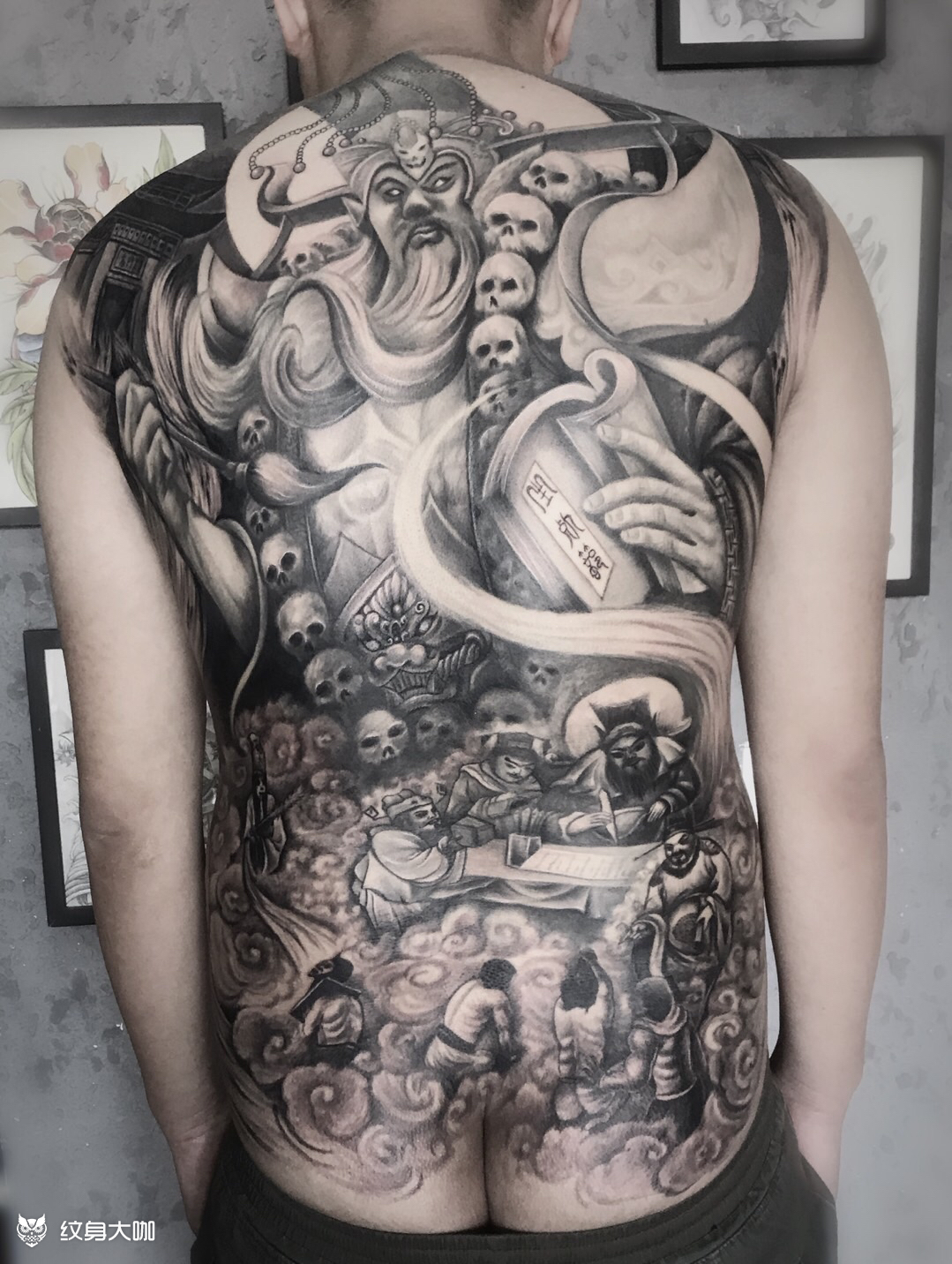 阎王临摹尊师九州刺青庄主作品_纹身吧社区 - 纹身大咖