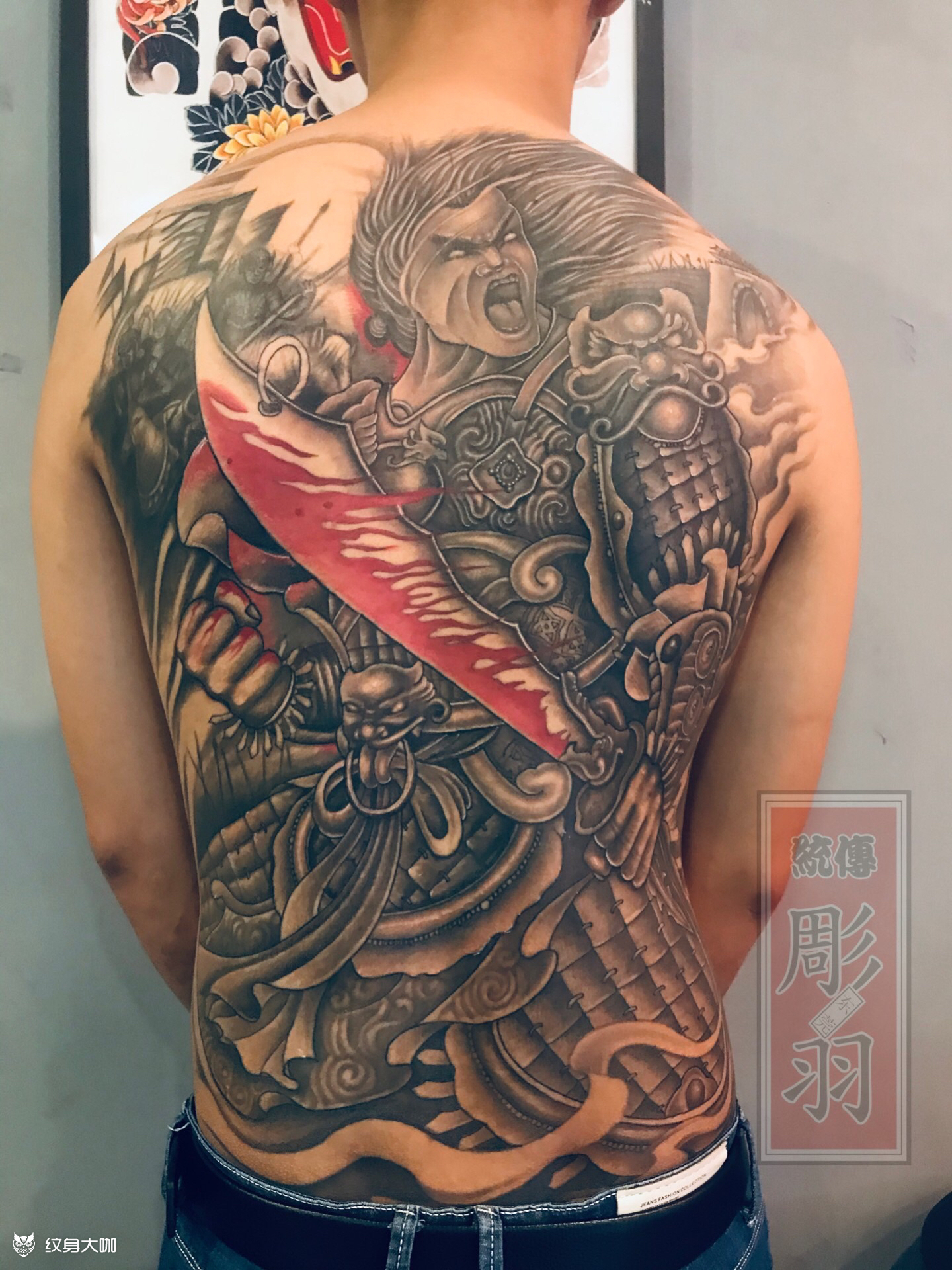 白起_纹身图案手稿图片_雕羽的纹身作品集