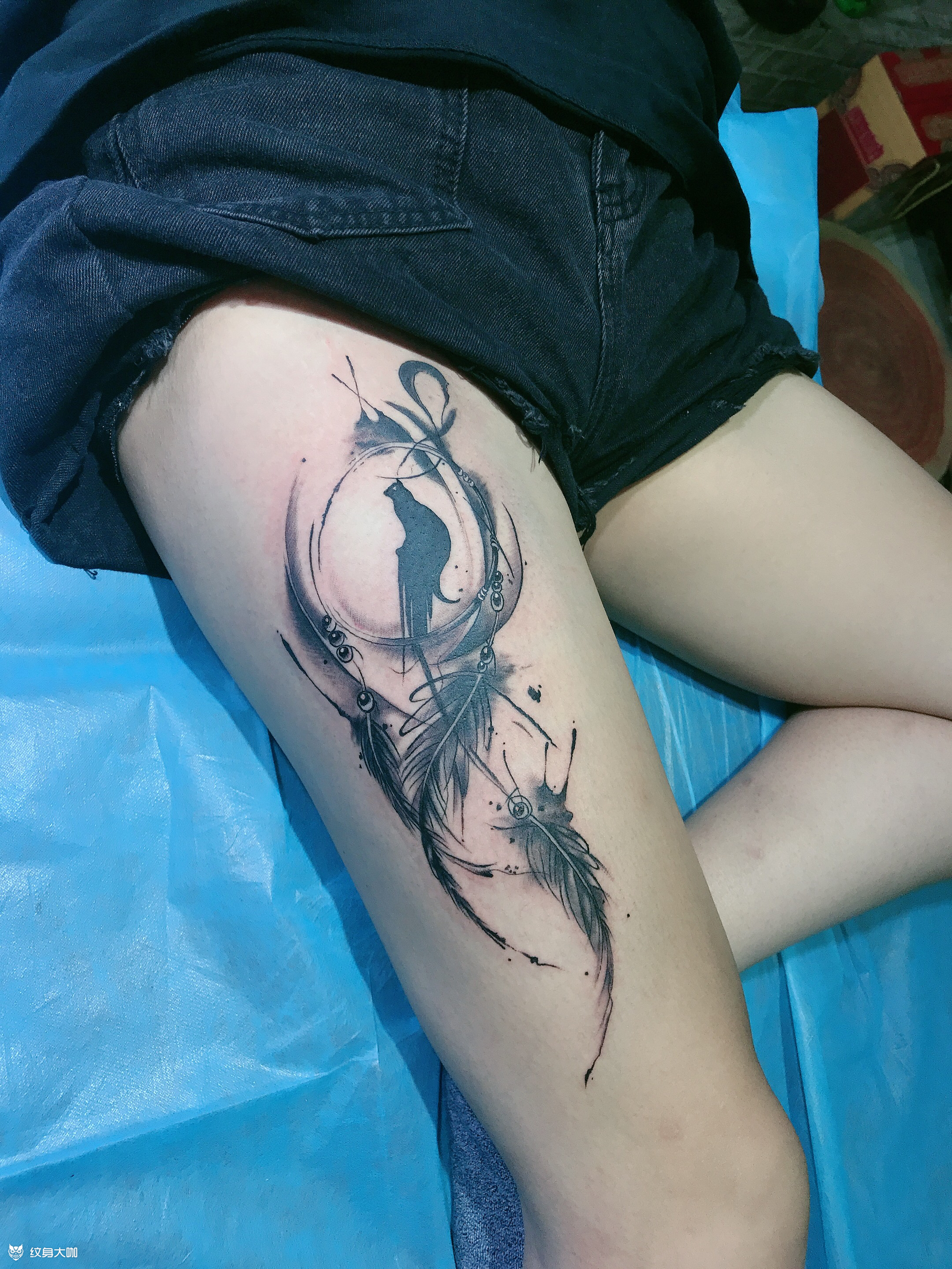 捕梦网_纹身图案手稿图片_梁春峰的纹身作品集