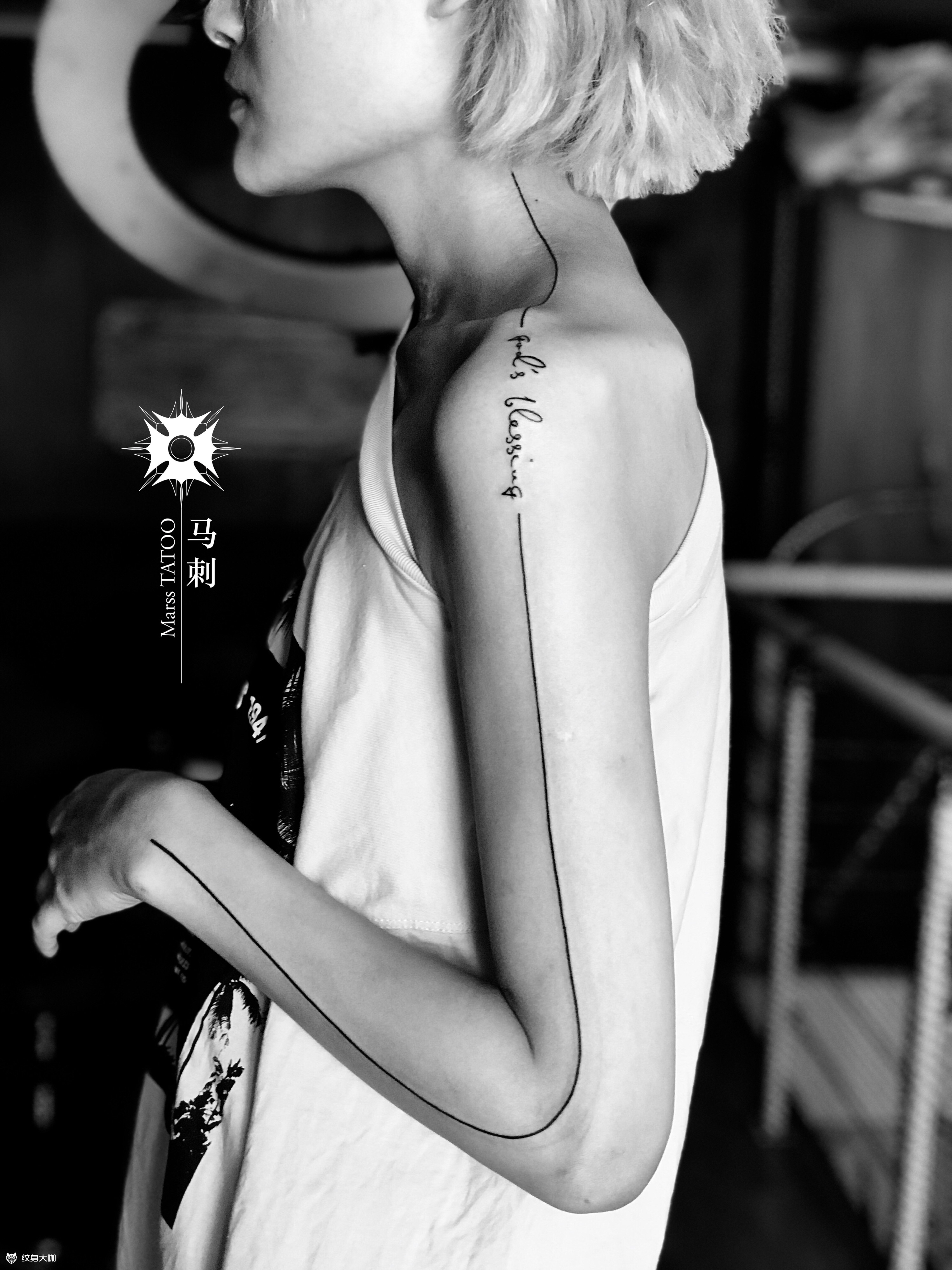 死亡线_纹身图案手稿图片_马晶茹的纹身作品集