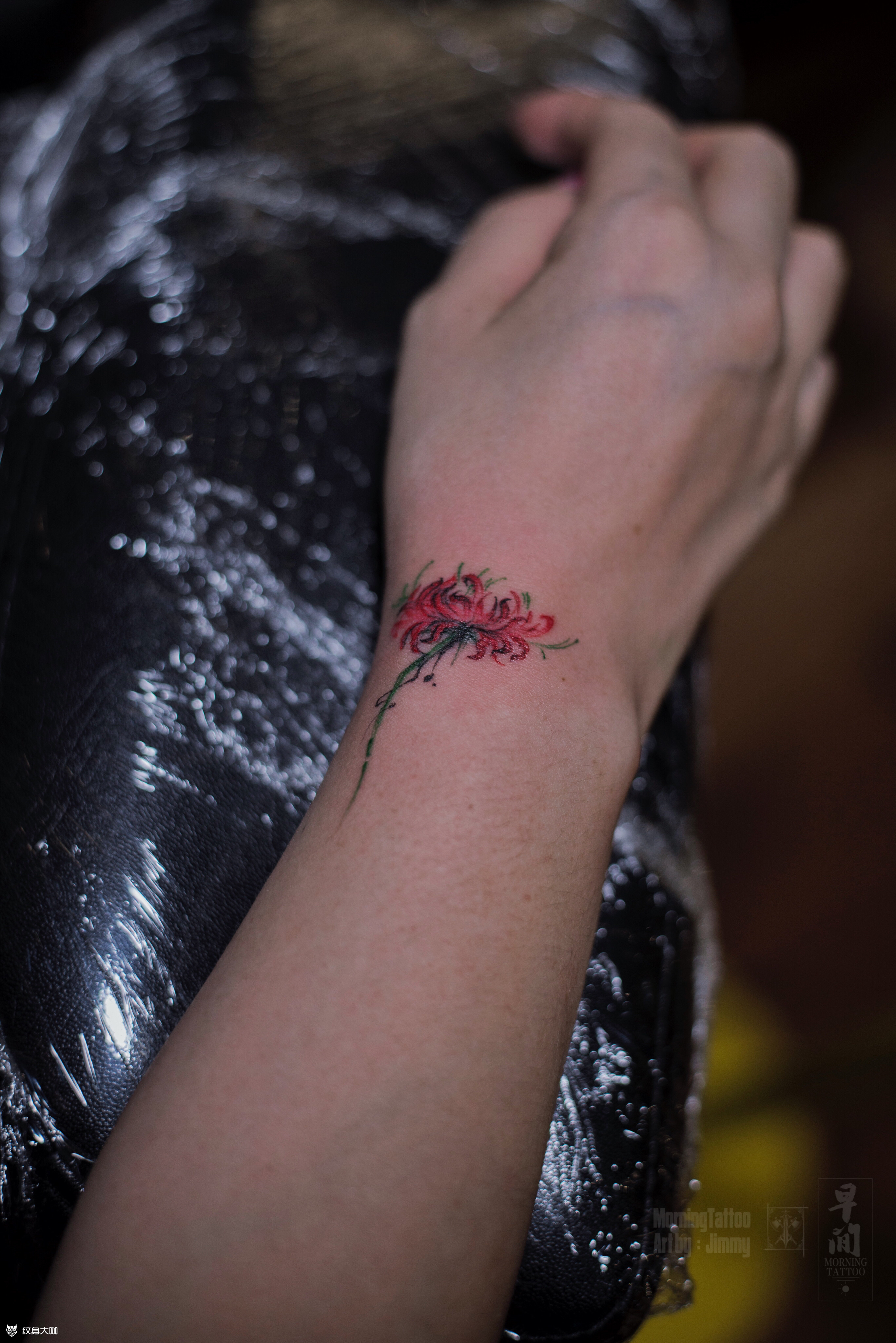 彼岸花_纹身图案手稿图片_jimmy的纹身作品集